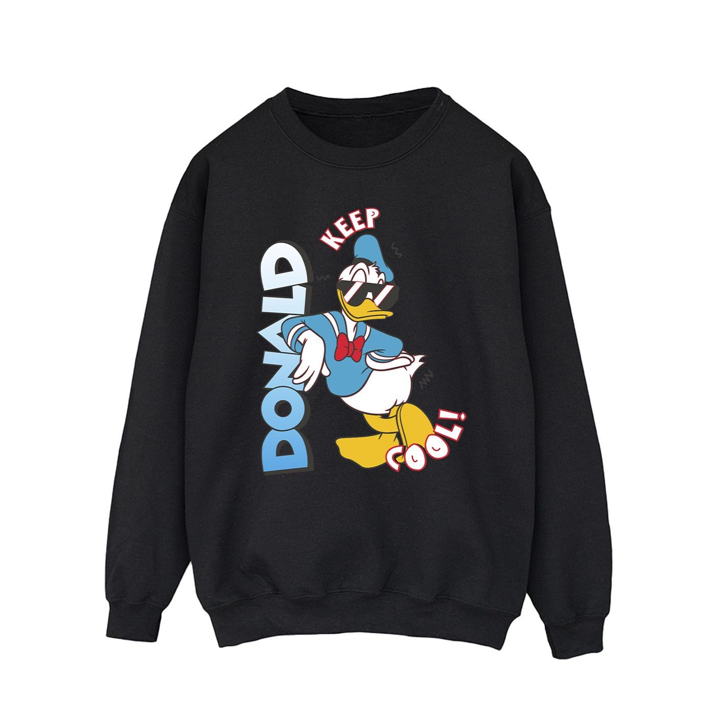 Thumbnail - Disney - "Donald Duck Cool" Sweatshirt für Herren (Schwarz)