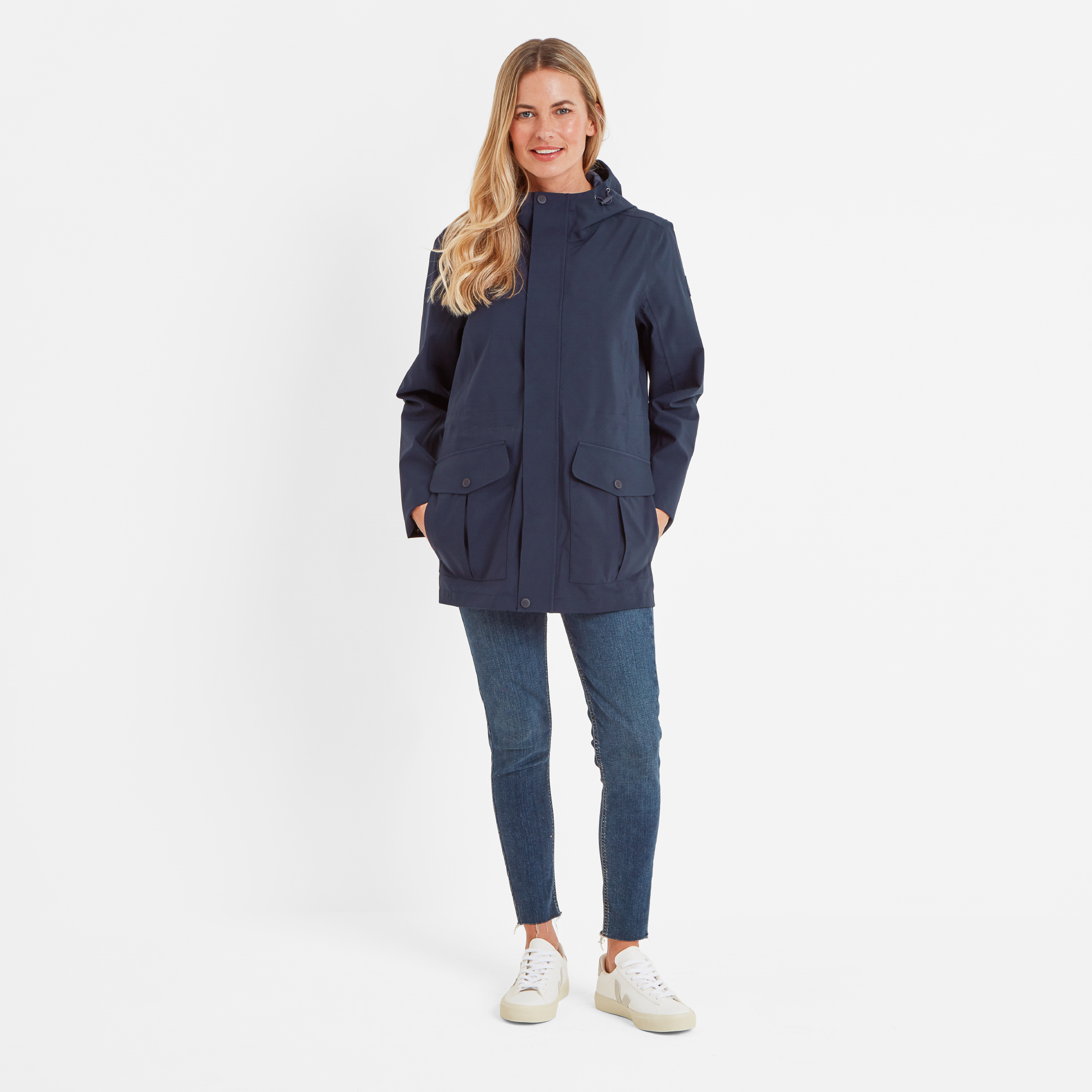 TOG24 Burradon Womens Waterproof Jacket Dark Indigo - Blue - Size 14 UK