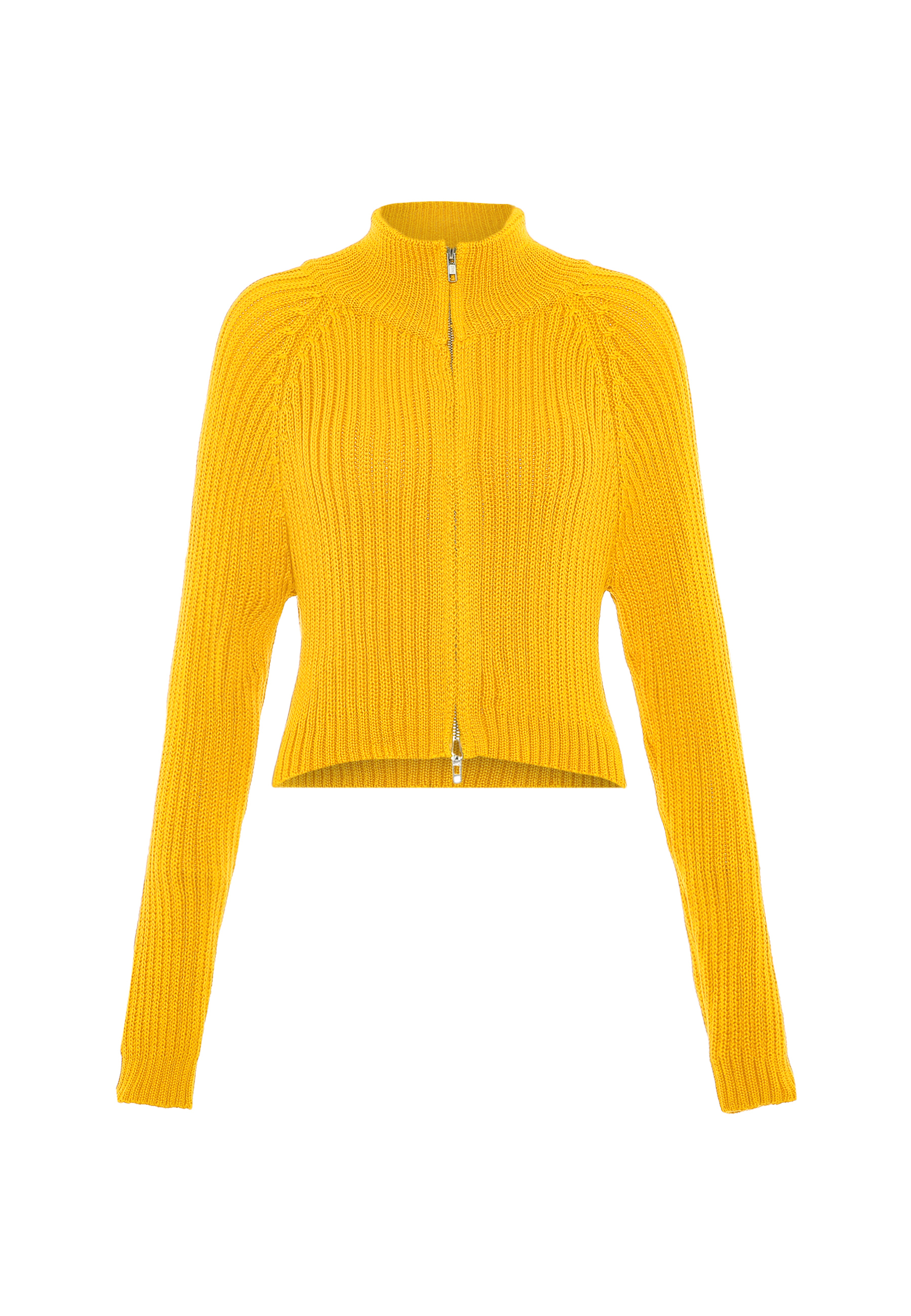 Thumbnail - Mymo Strickjacke Damen gelb