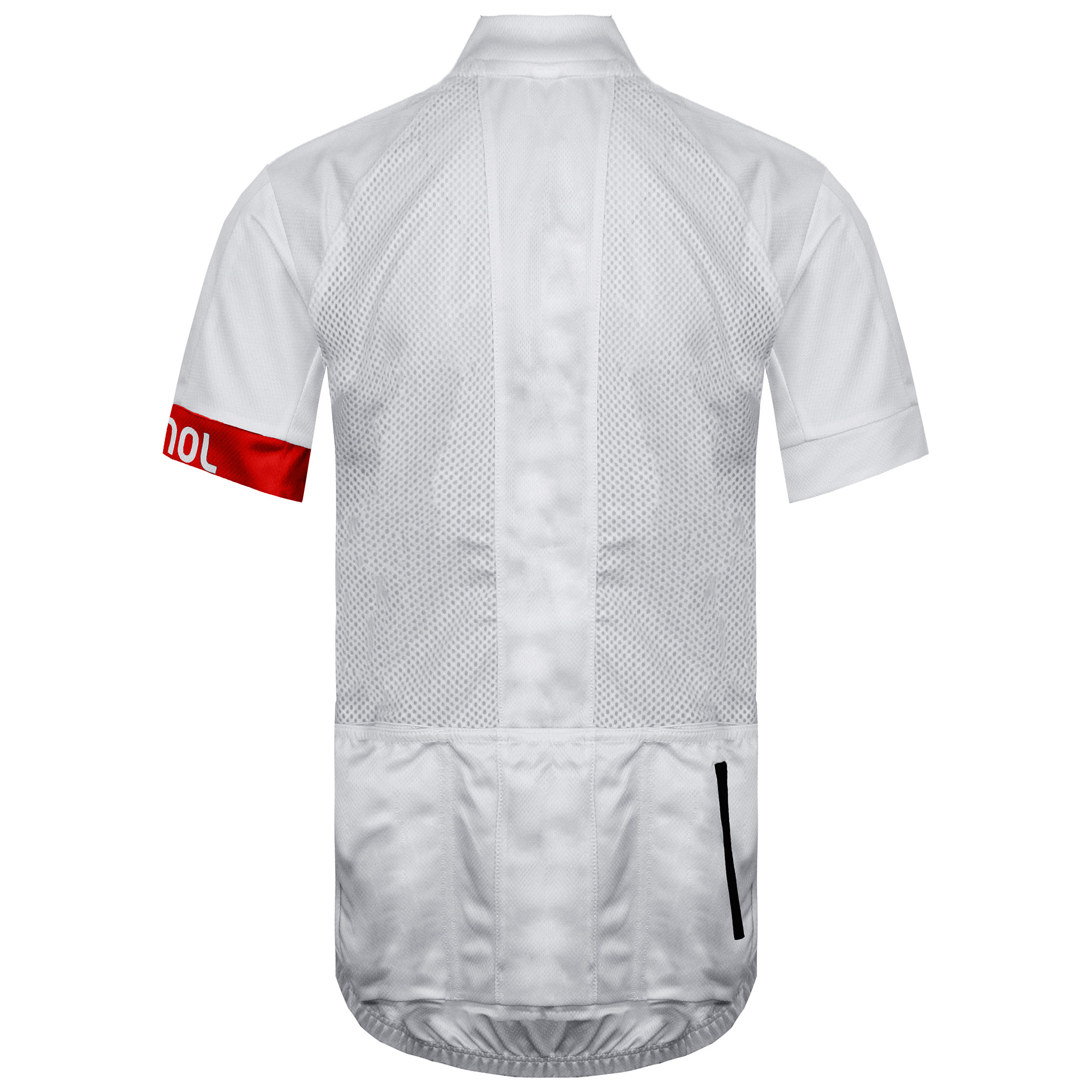 ROSSIGNOL Kortärmad Zip Up Vit/Röd Klassisk T-shirt för damer RLEWY13 389 – bild 2