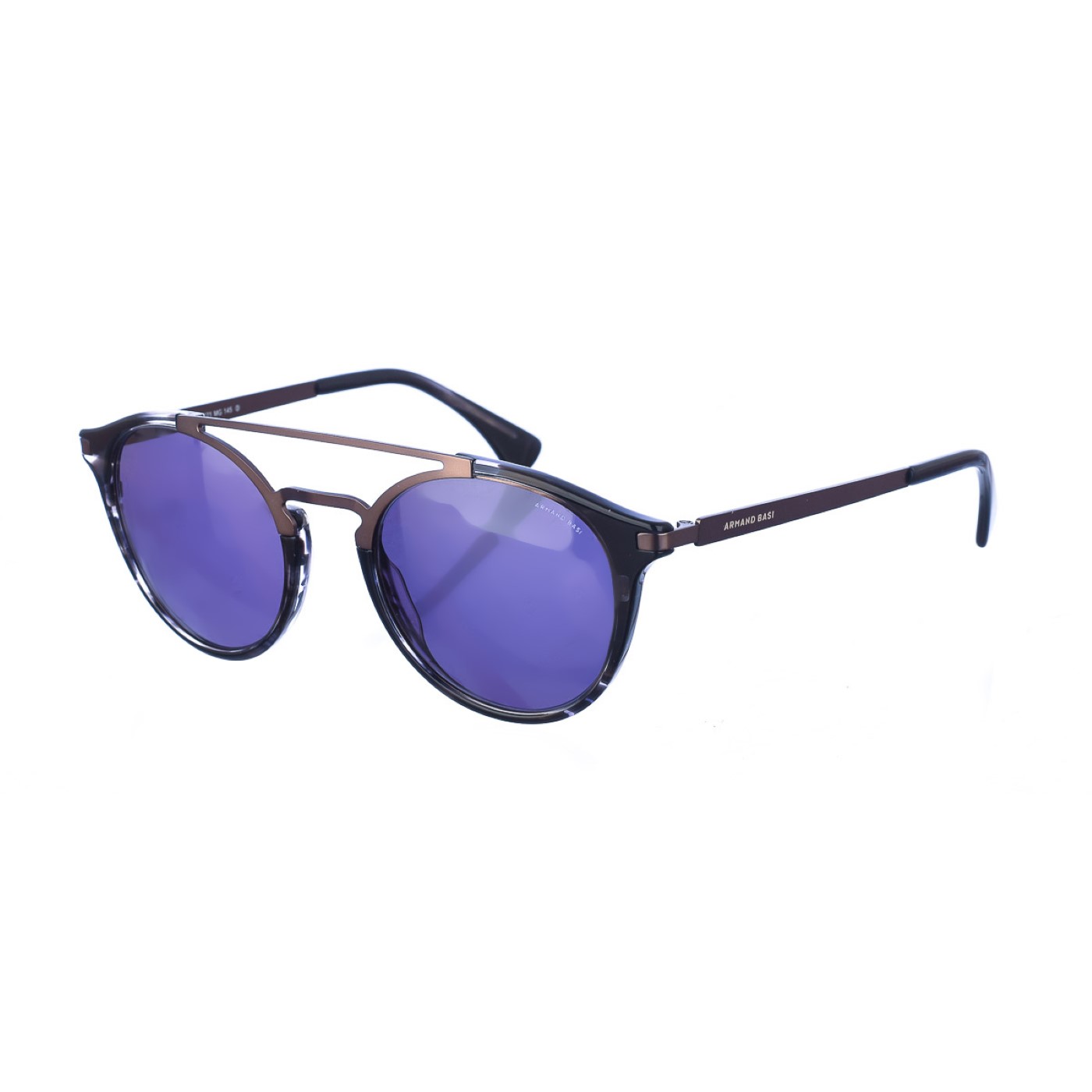 Armand Basi Unisex AB12320 Round Shape Sunglasses - Dark Grey - One Size