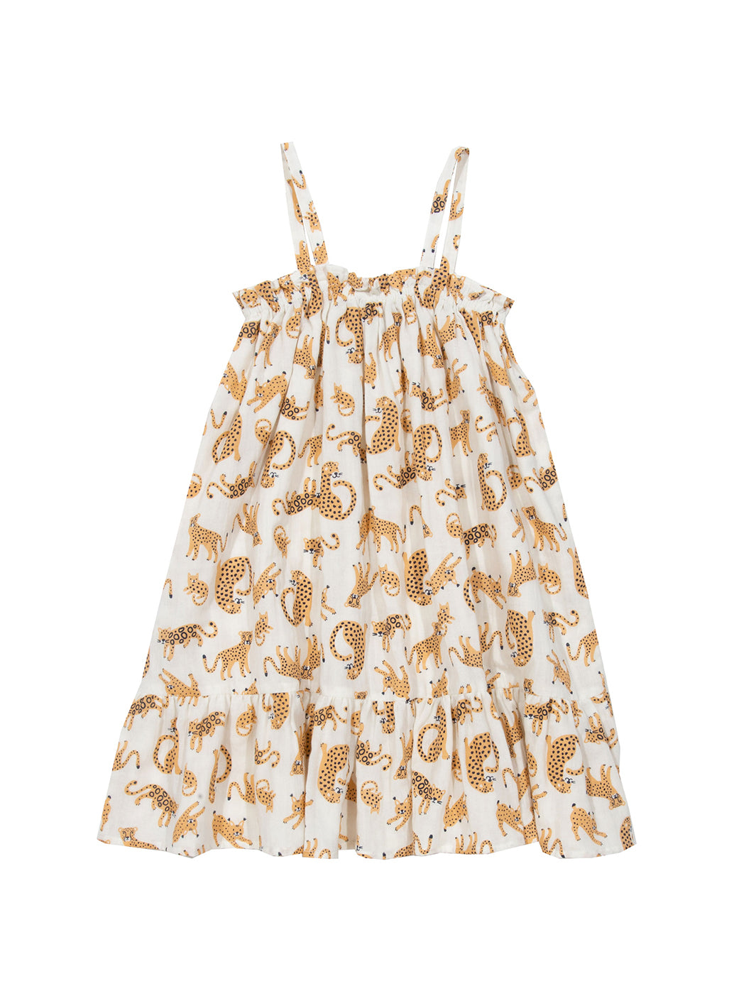 Kite Clothing Girls Cat Kingdom Sundress - Cream Cotton - Size 0-3M