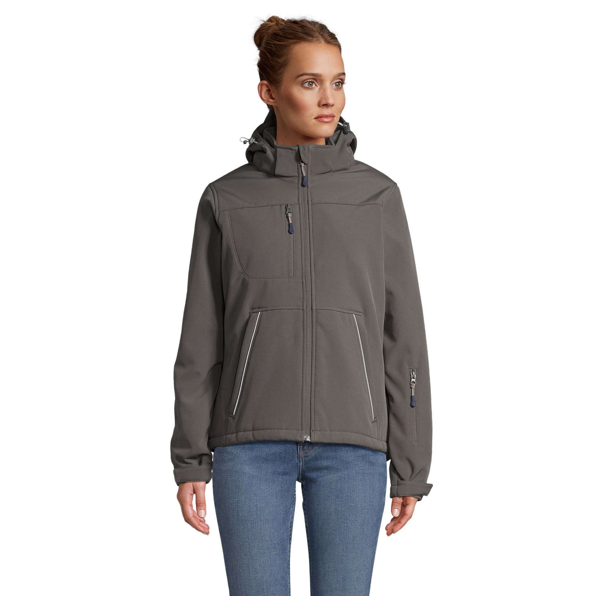 SOLS - "Rock" Softshelljacke Wattiert für Damen (Anthrazit)