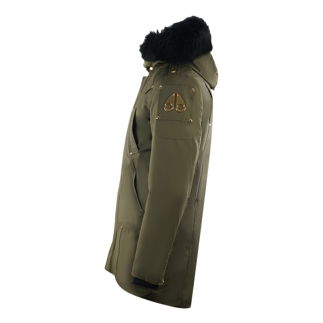 Moose Knuckles Stage Lake Black Trim Green Parka Down Jacket dunjackor herr – bild 2