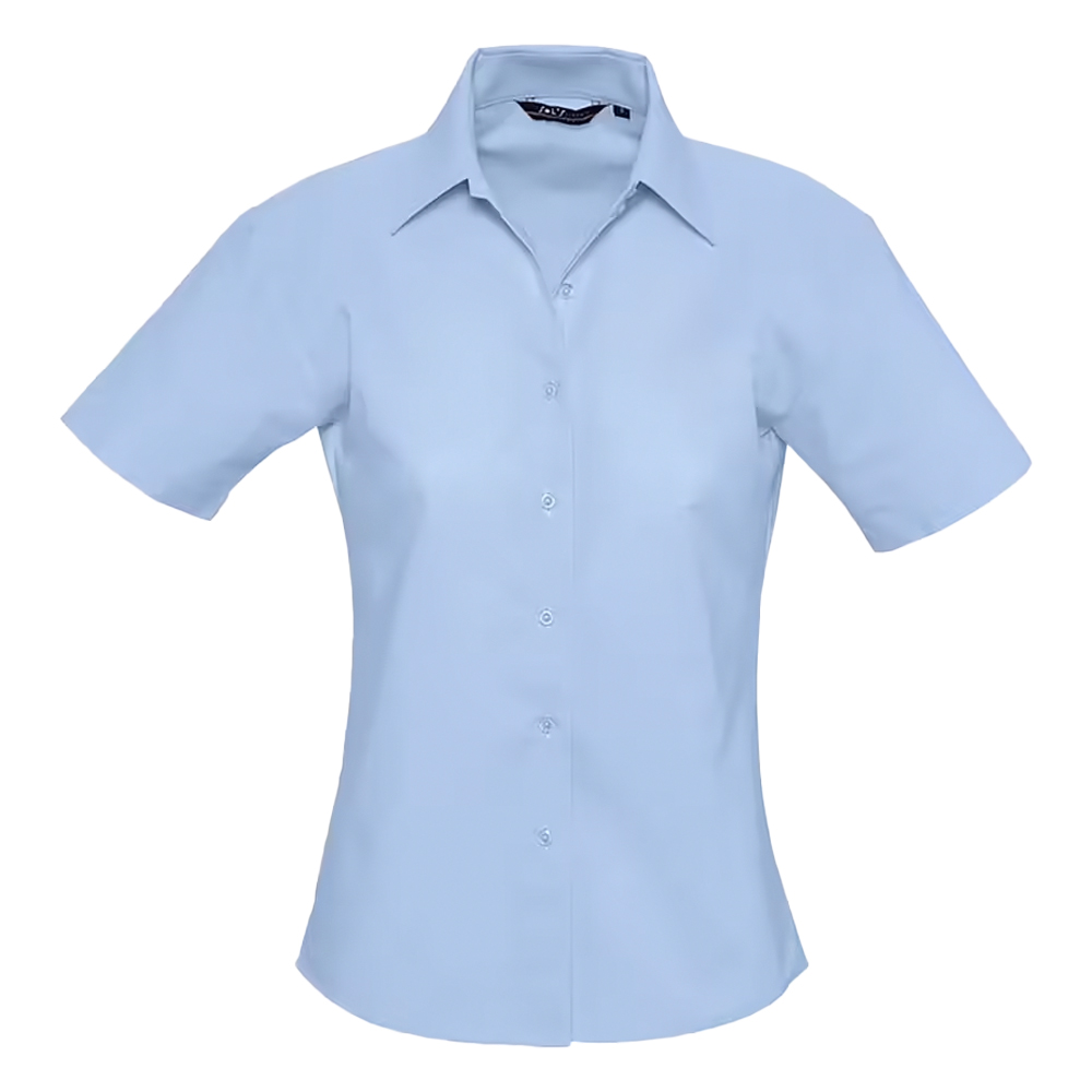 SOLS - "Elite" Bluse für Damen kurzärmlig (Himmelblau)