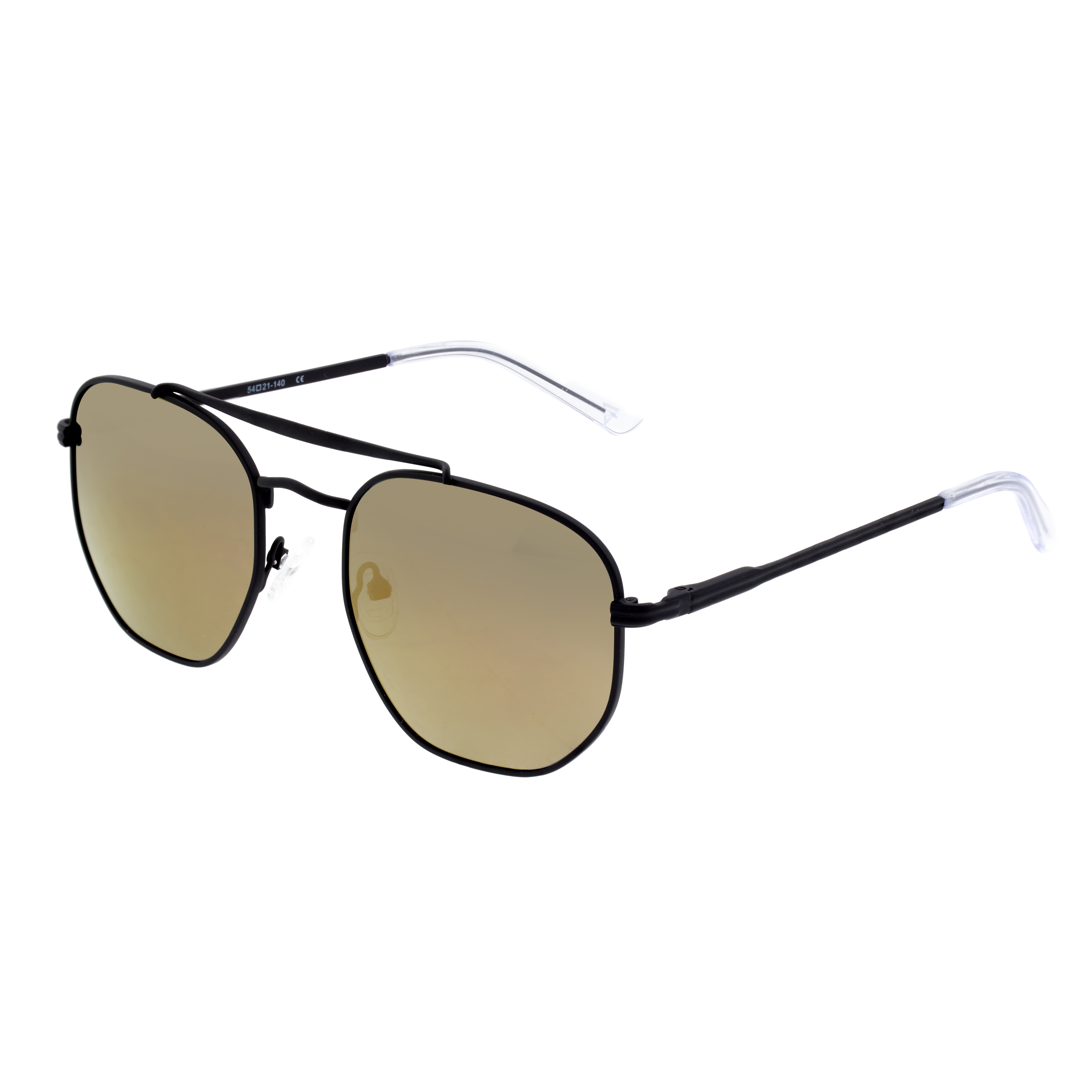 Sixty One Unisex Stockton Polarized Sunglasses - Black & Silver - One Size