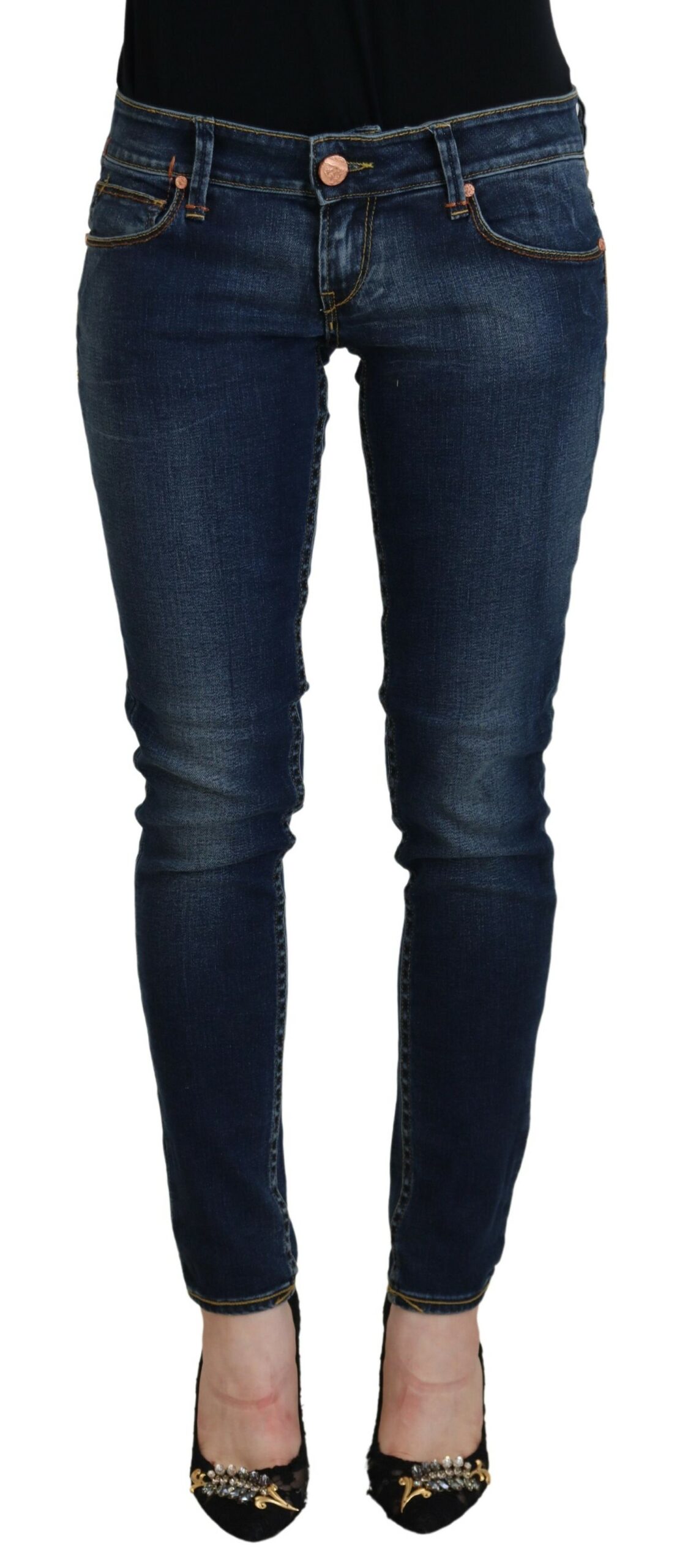 Thumbnail - Skinny-Baumwolljeans mit niedriger Taille