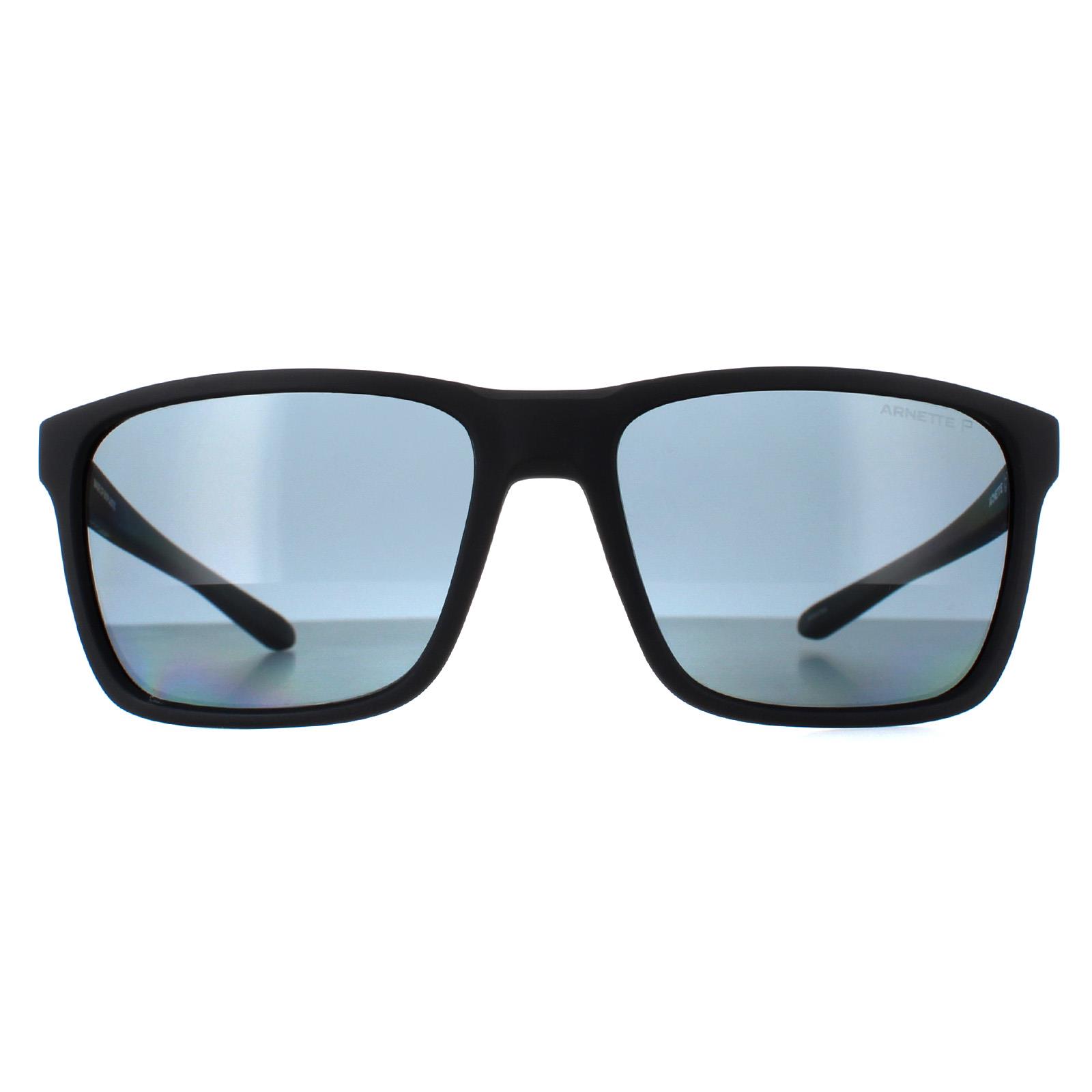 Arnette Square Mens Dark Grey Light Mirror Black AN4291 Cortex - One Size