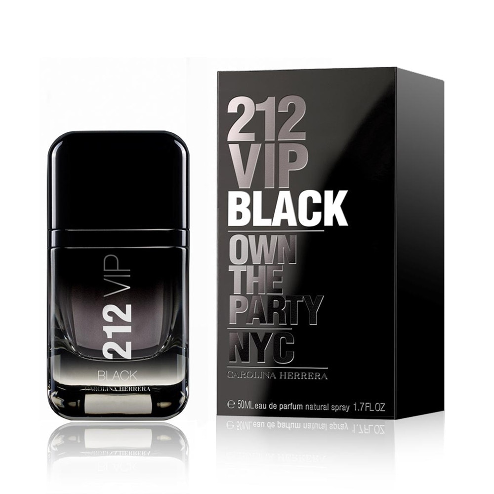Carolina Herrera Mens 212 Vip Black Eau De Parfum Spray 50Ml - NA - One Size