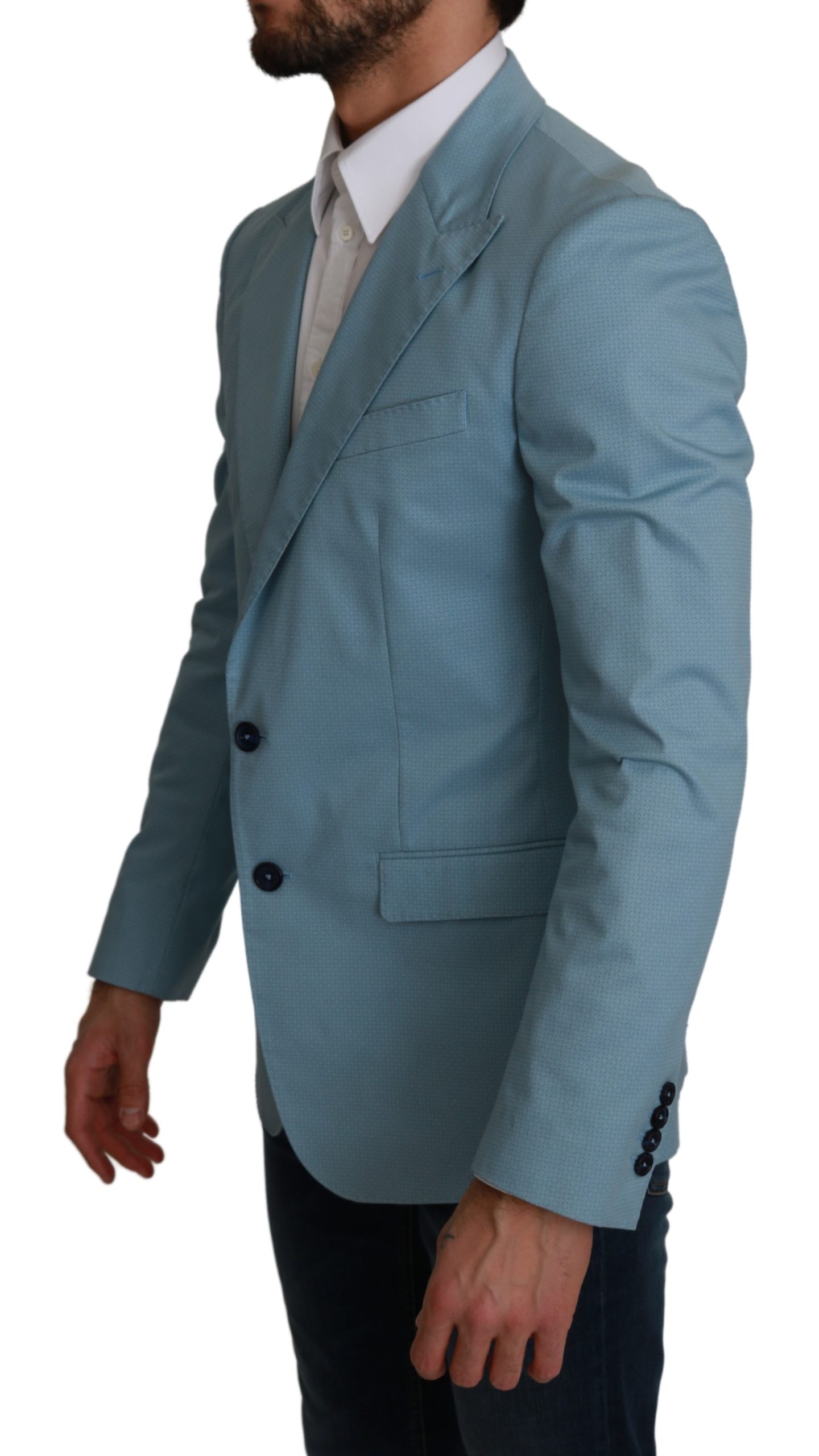 Dolce&Gabbana Blauer Slim Fit Kappa Jacka MARTINI Blazer herr – bild 2