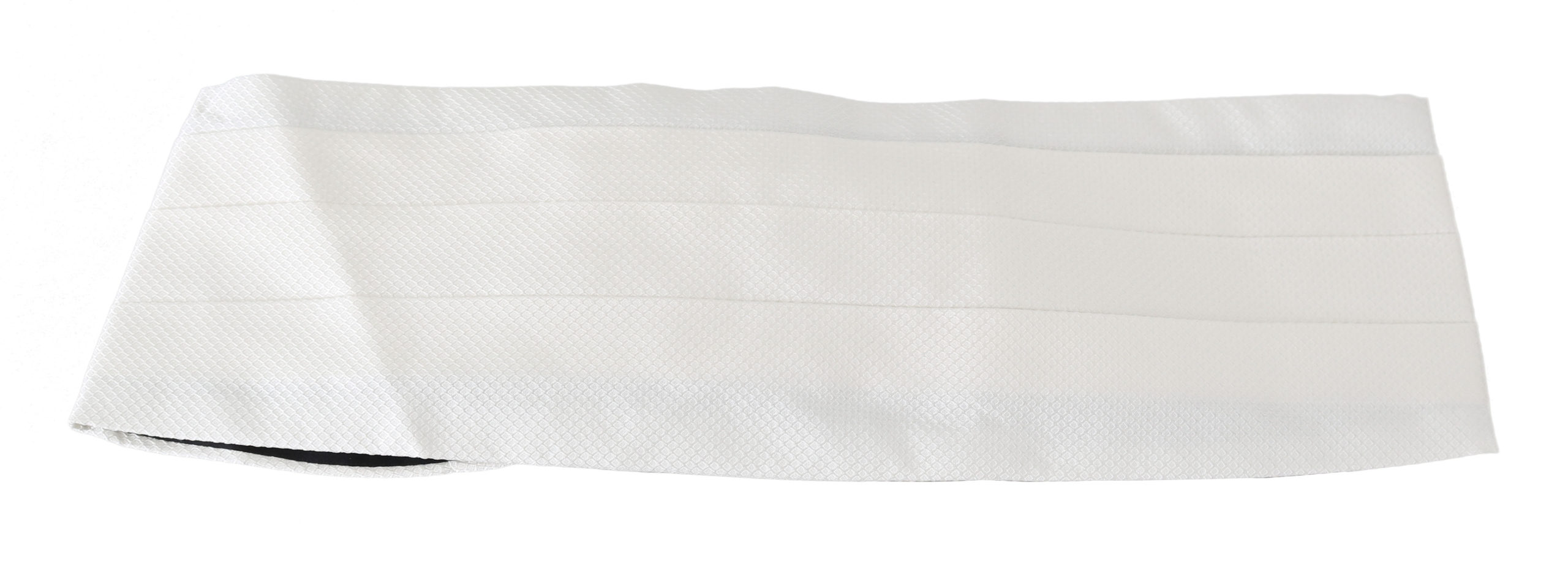 Dolce&Gabbana Vit Herr Midjebälte 100% Silke Cummerbund – bild 2