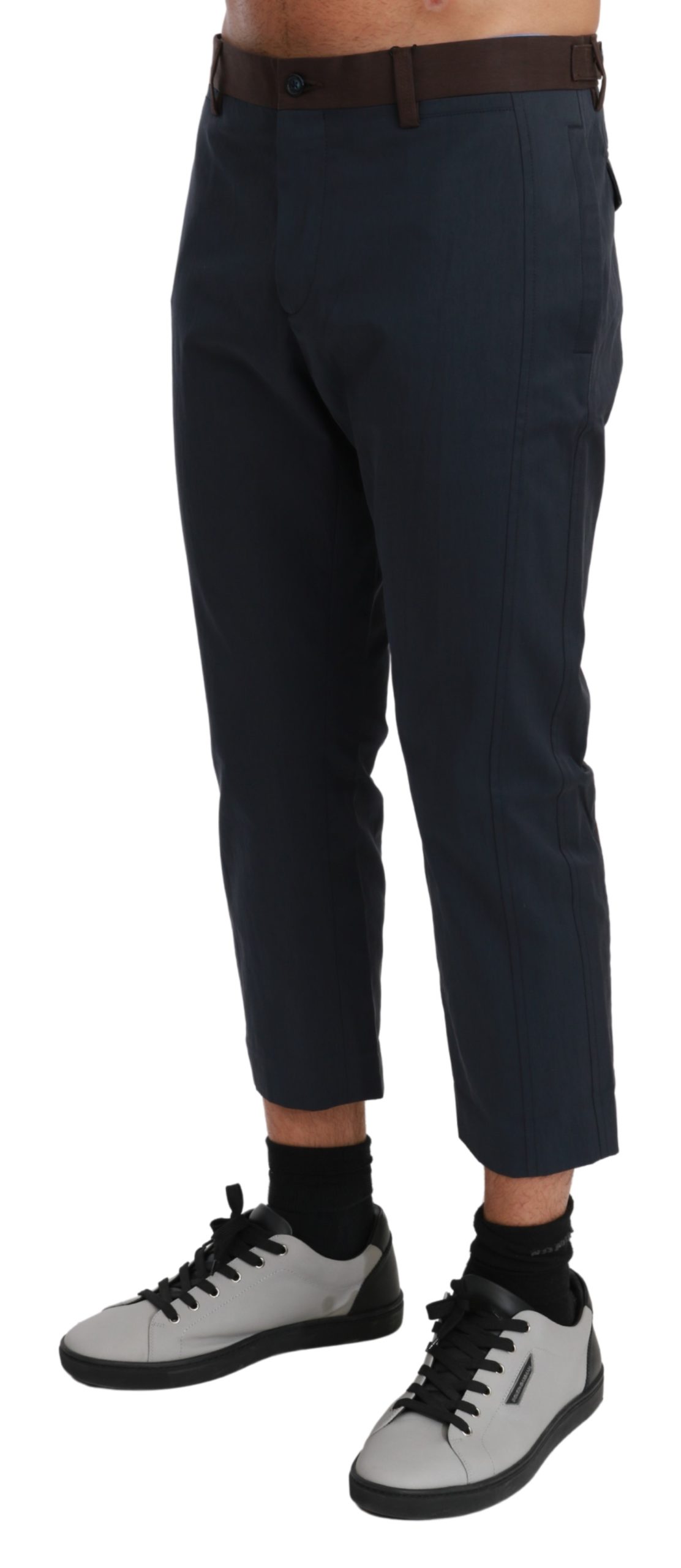 Dolce&Gabbana Brun randig cropped byxa herr – bild 2