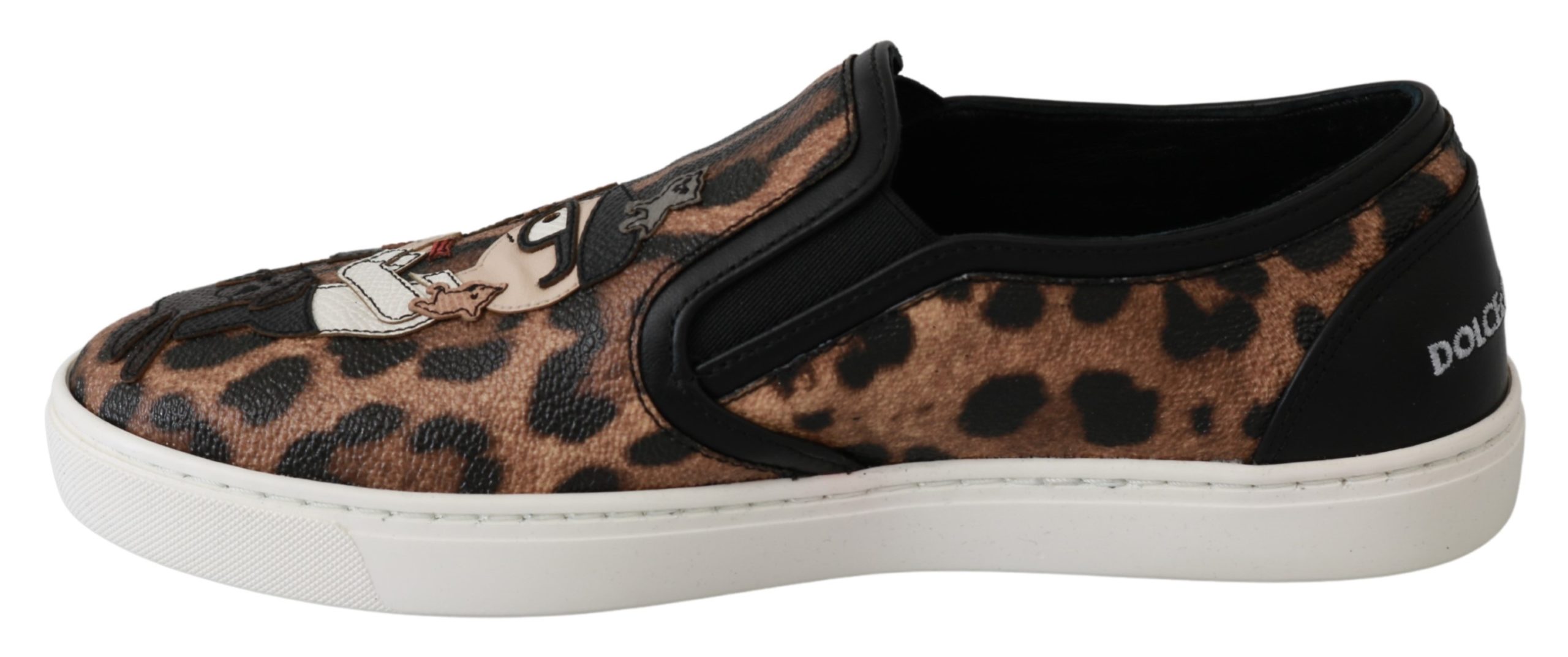 Dolce&Gabbana Läder Leopard #dgfamily Loafers Skor dam – bild 2