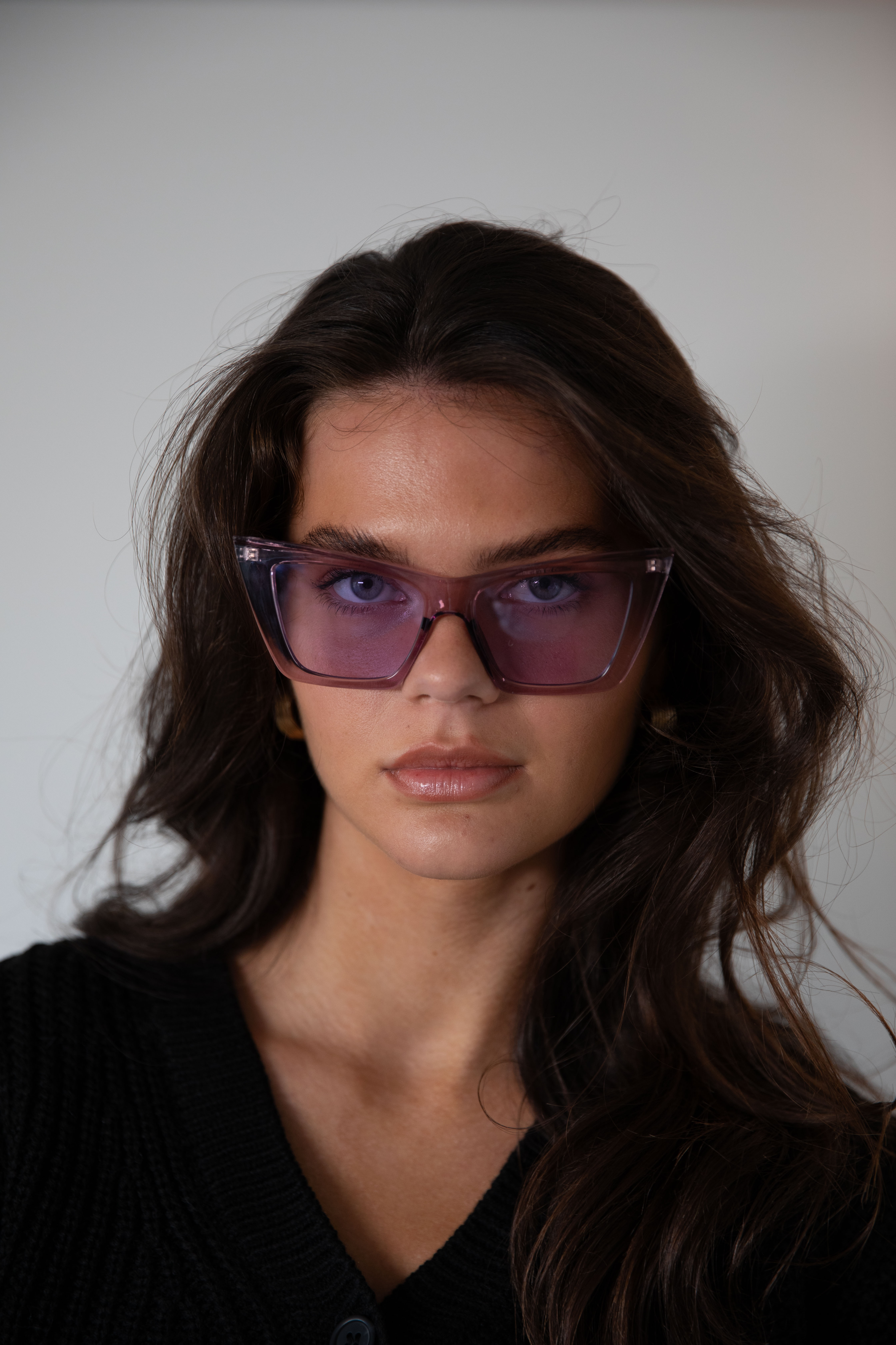 SVNX Womens Oversized Cateye sunglasses in Purple - One Size