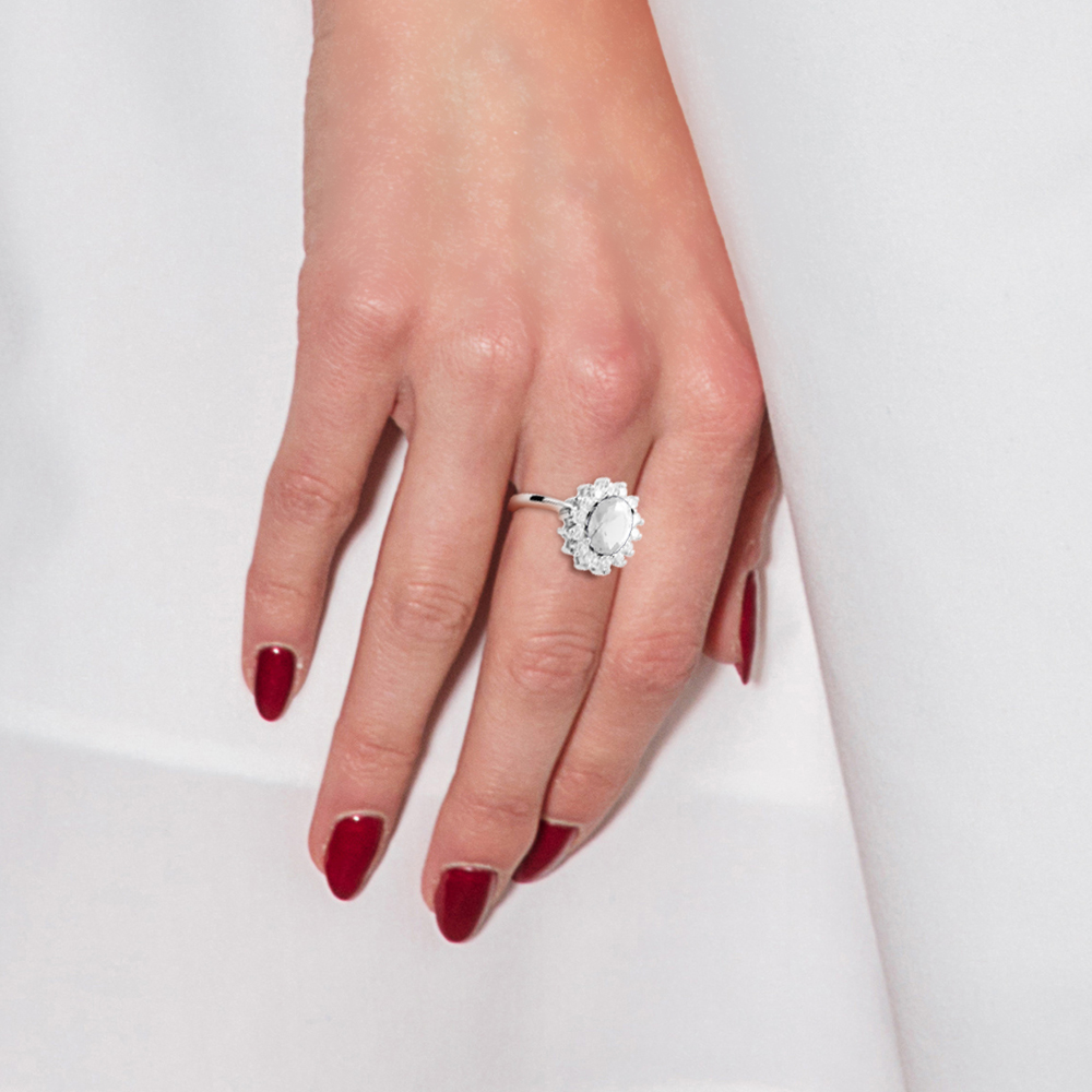 Diadema Ring Kristall Pure White Collection dam – bild 2