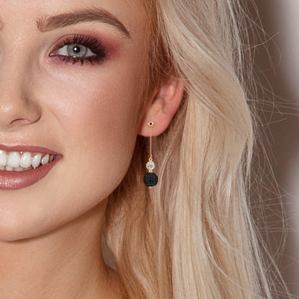 Diadema Örhängen Pinky Gold Kollektion Kristall Pärla dam – bild 2