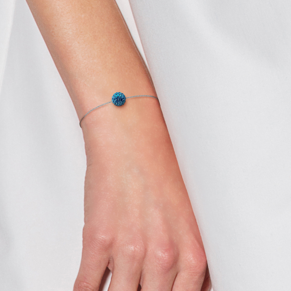 Diadema Armband Blå kristall Love Jewelry Collection dam – bild 2