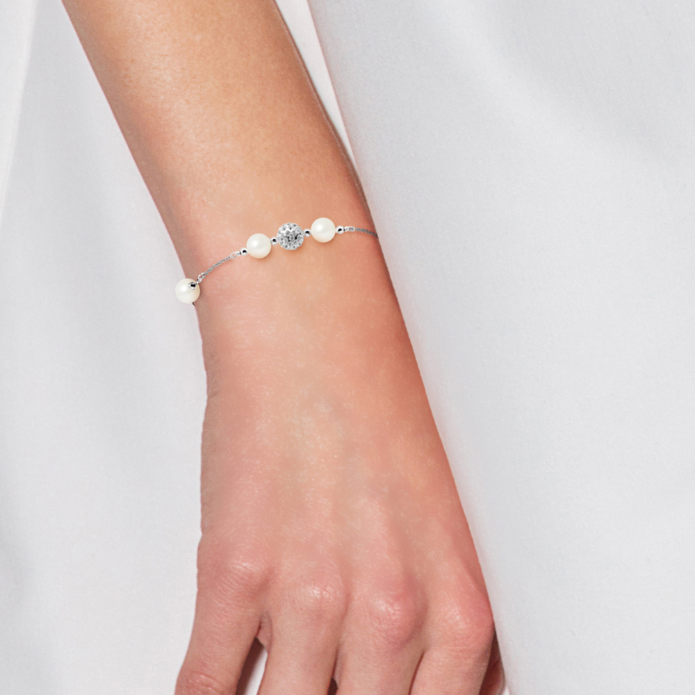 Diadema Armband sötvattenspärlor Love Jewelry Collection dam – bild 2
