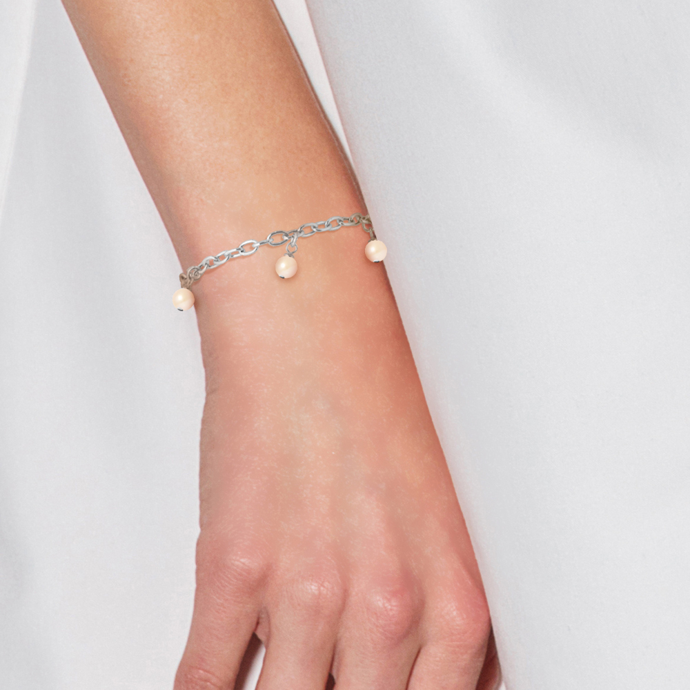 Diadema Armband sötvattenspärlor Love Jewelry Collection dam – bild 2