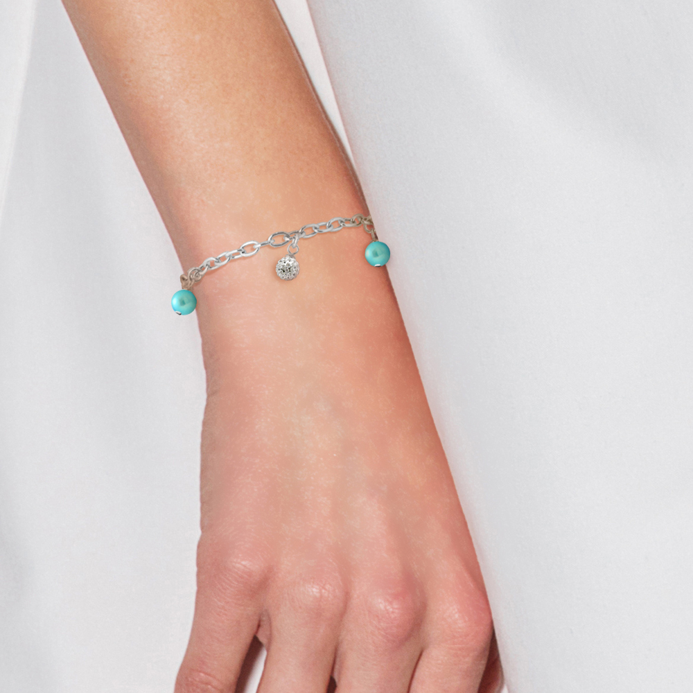 Diadema Armband sötvattenspärlor Love Jewelry Collection dam – bild 2