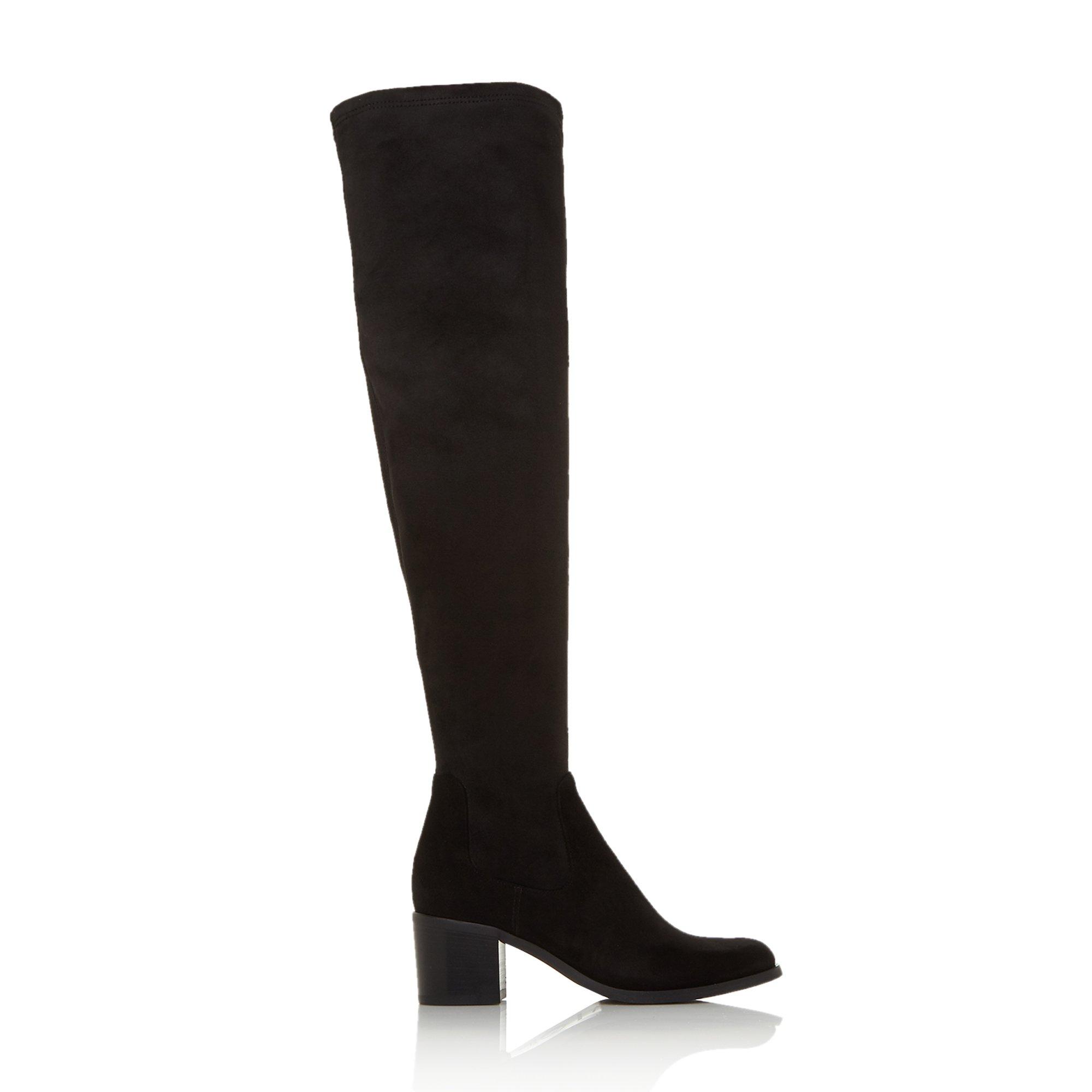 Dune London Womens Ladies SANDER T Over The Knee Boots – Black – Size UK 3