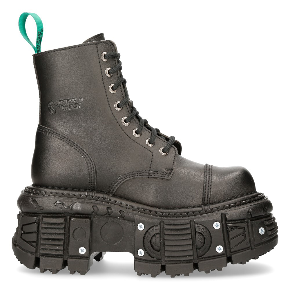 New Rock Veganläder Combat Platform-stövlar TANKMILI083C-V2 dam – bild 2