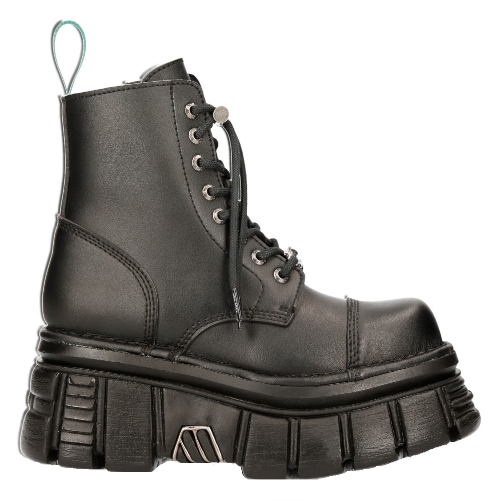 New Rock Veganläder Combat Platform-stövlar TANKMILI083-VS2 dam – bild 2