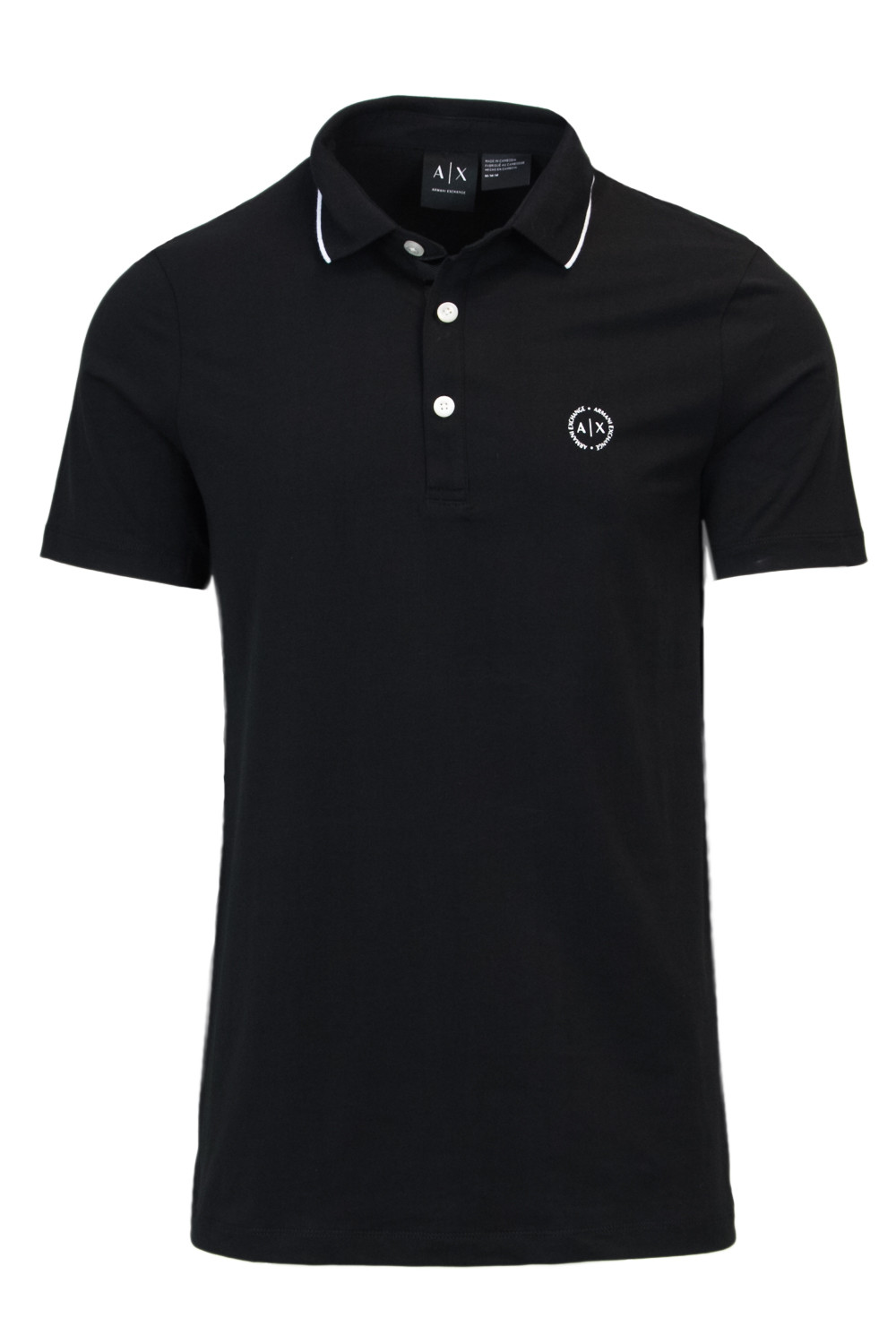 Armani Exchange Mannelijk Zwart Polo Voor Heren,
