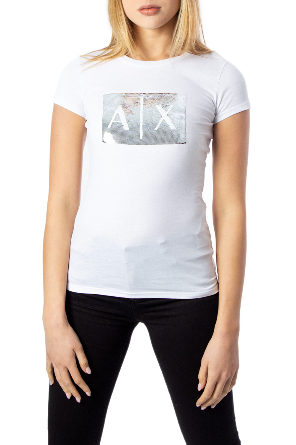Thumbnail - Armani Exchange Damen T-Shirt in Weiß
