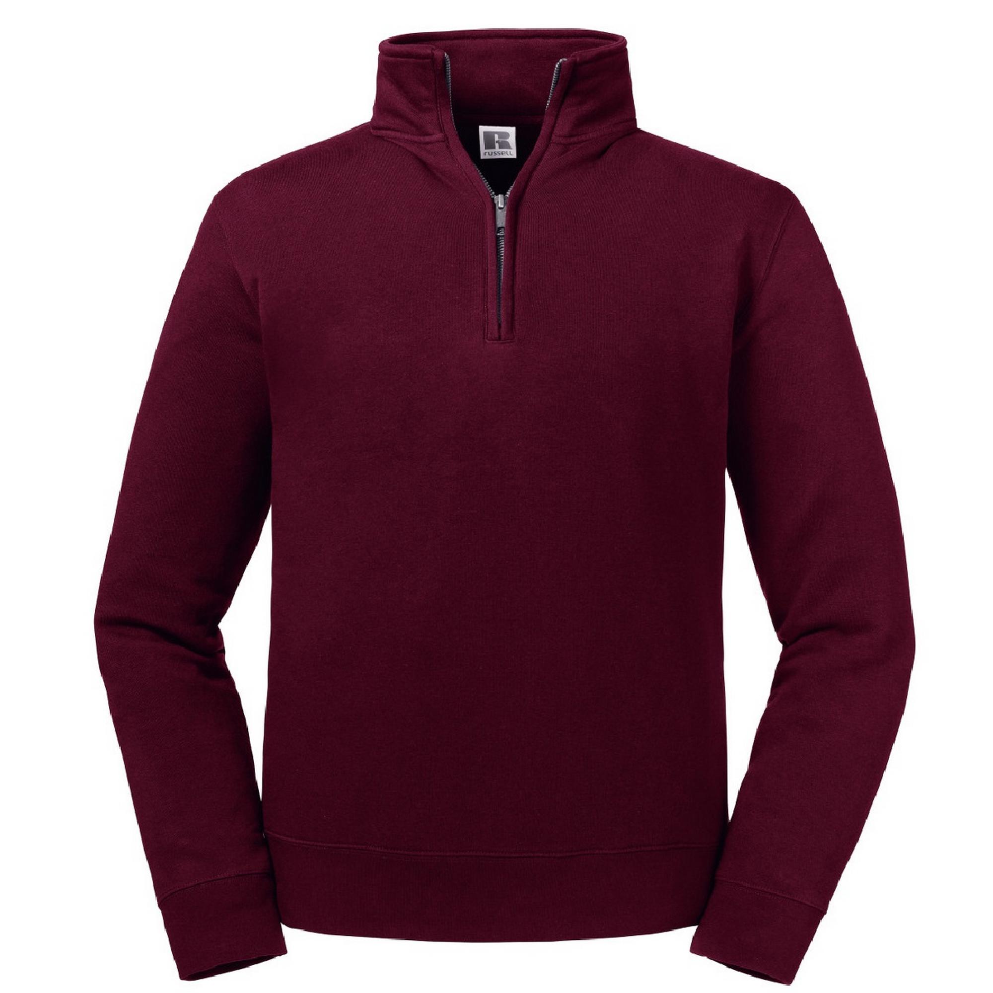 Russell Heren Authentieke Kwartier Ritssweatshirt (Bourgondië)