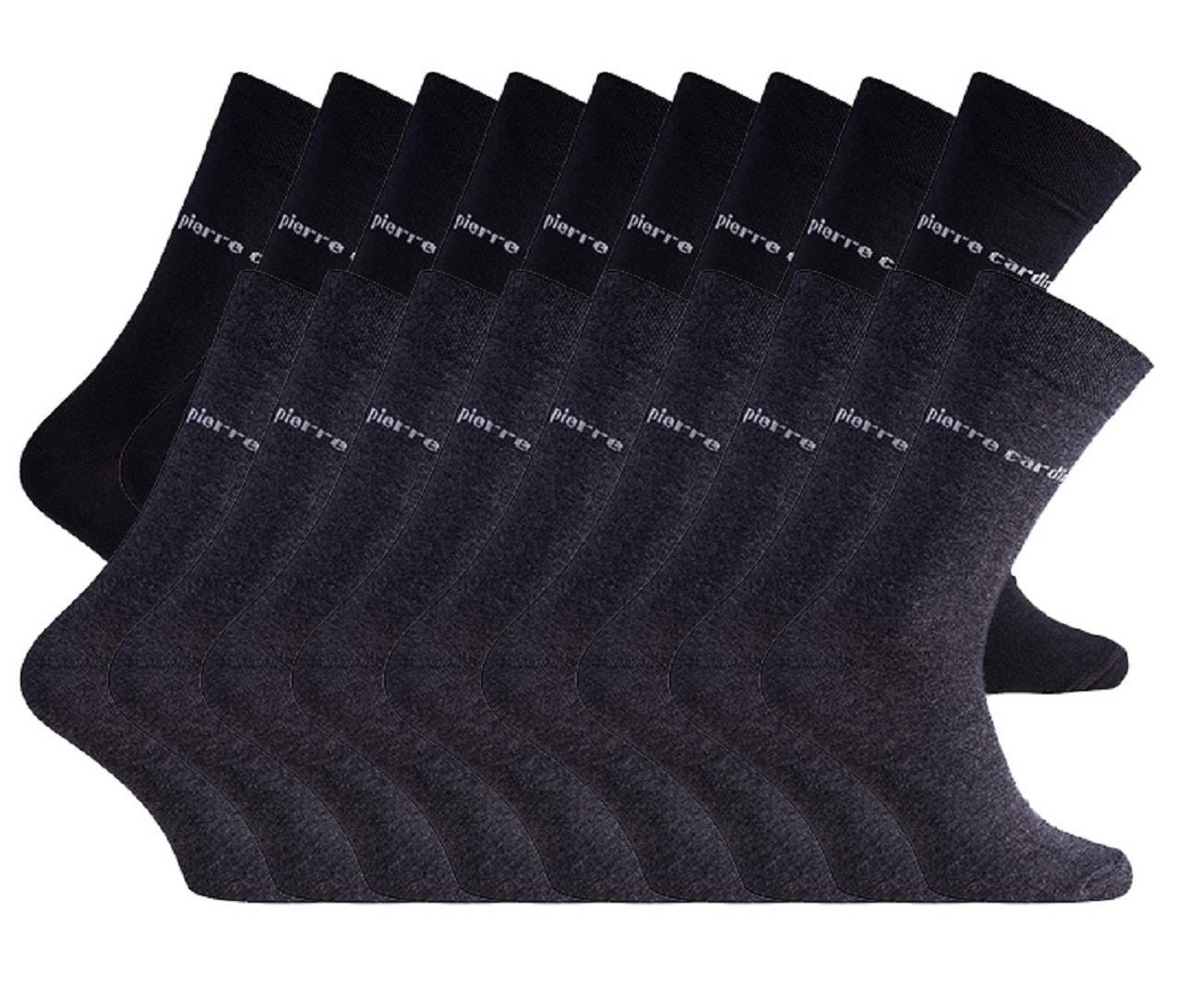 Thumbnail - Business-Socken 18 Paar in SCHWARZ (9x) und ANTHRAZIT (9x)