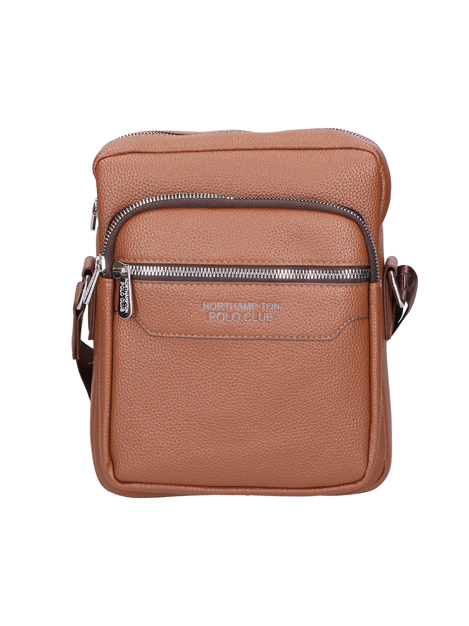 Thumbnail - Northampton Polo Club Schultertasche Männer LIGHT BROWN