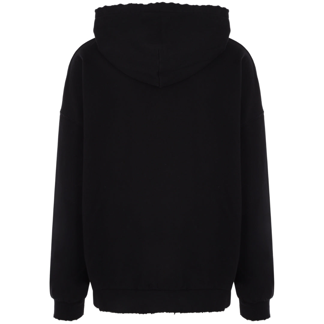 Monogram Statement Logo Svart Hoodie 2