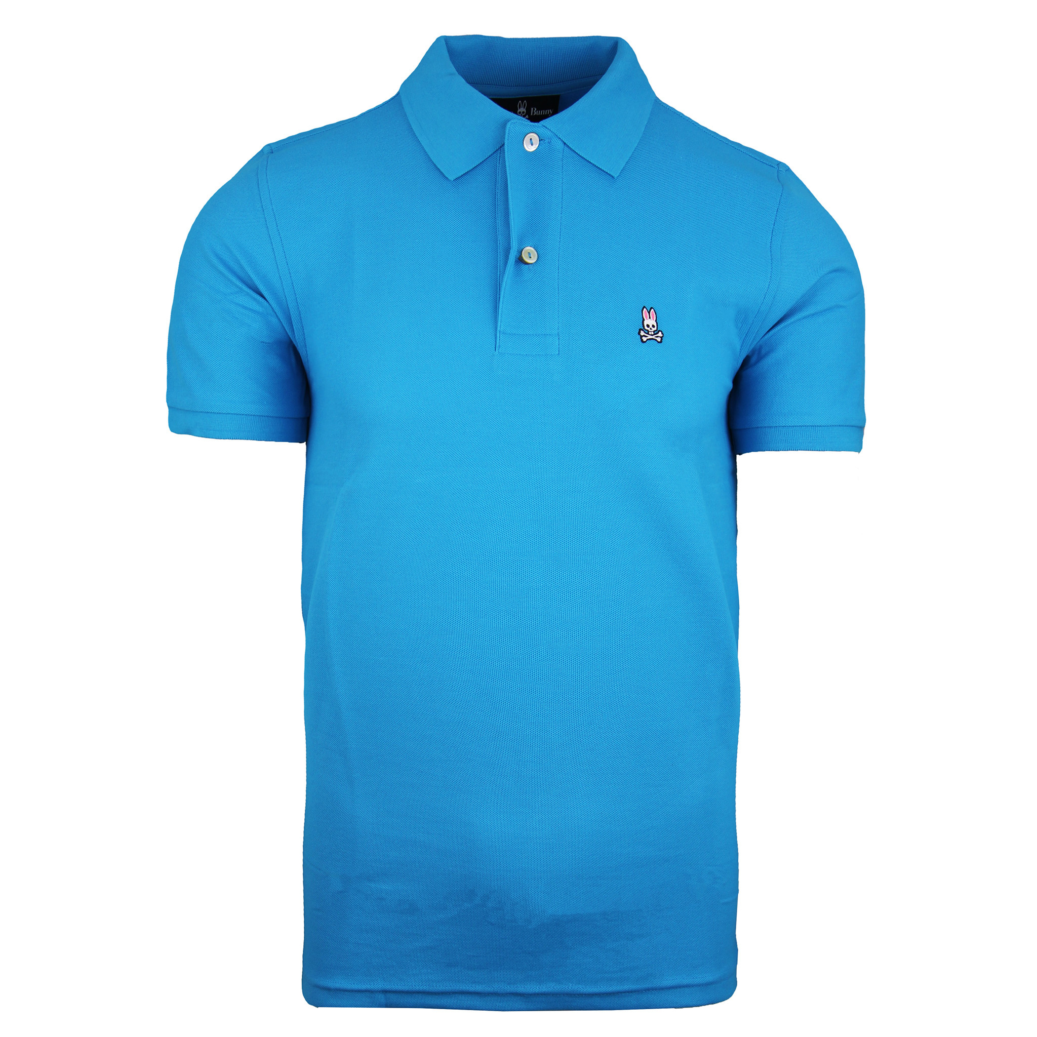 Thumbnail - Psycho Bunny Classic Polo Kurzarm Blue Herren Baumwolltop B6K001B1PC PEACOCK