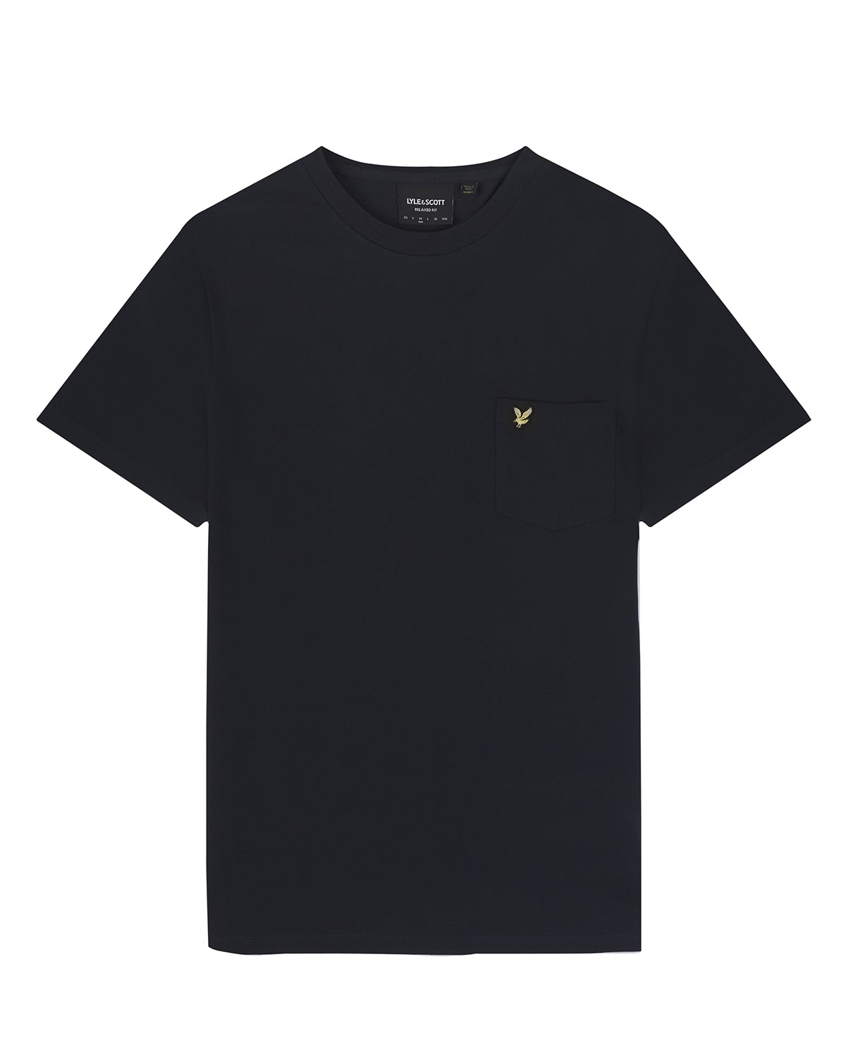 Lyle & Scott T-shirt med fickor i enfärgad piké för herr – bild 2