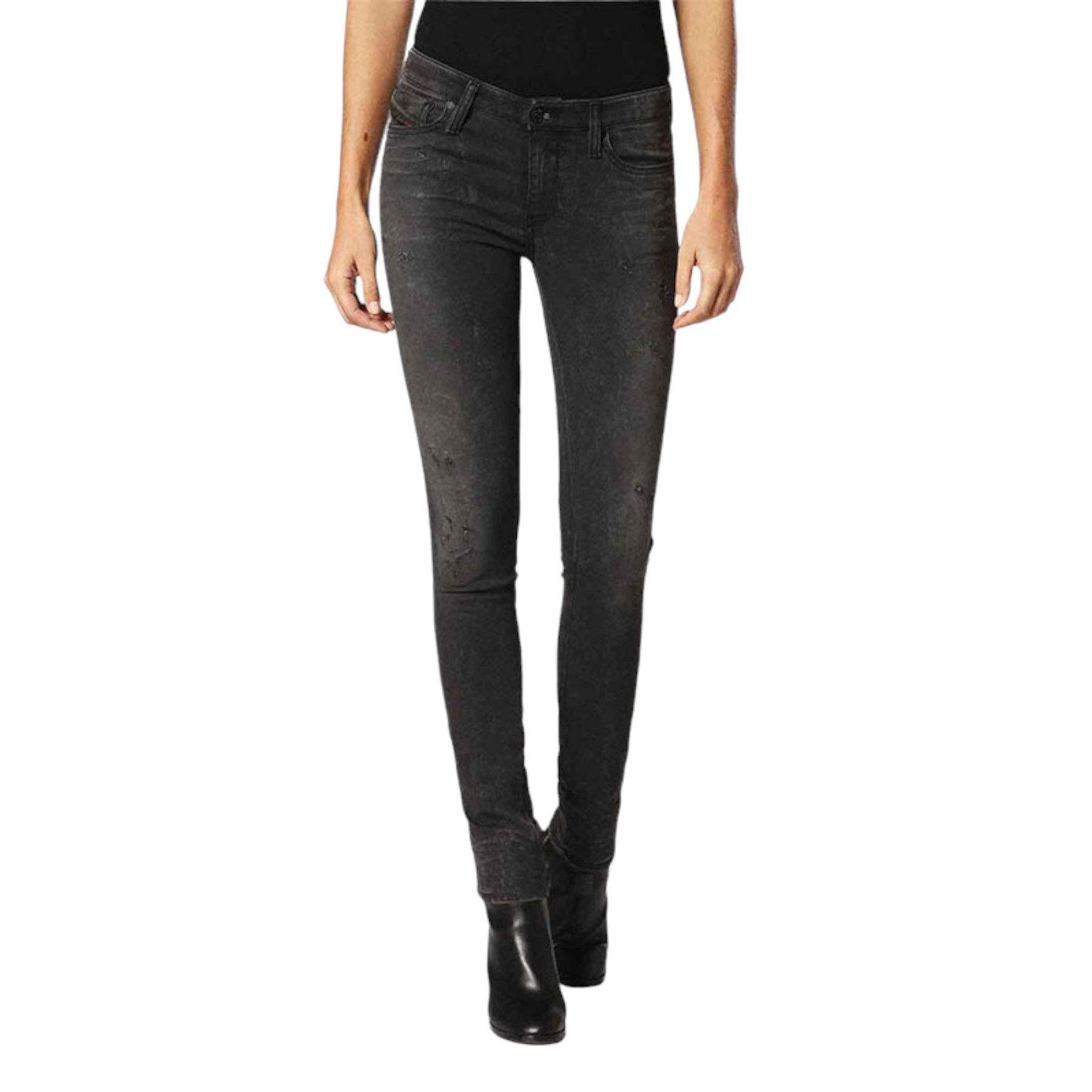 Diesel SKINZEE NE Womens Jeans - Black - Size 27W/33L