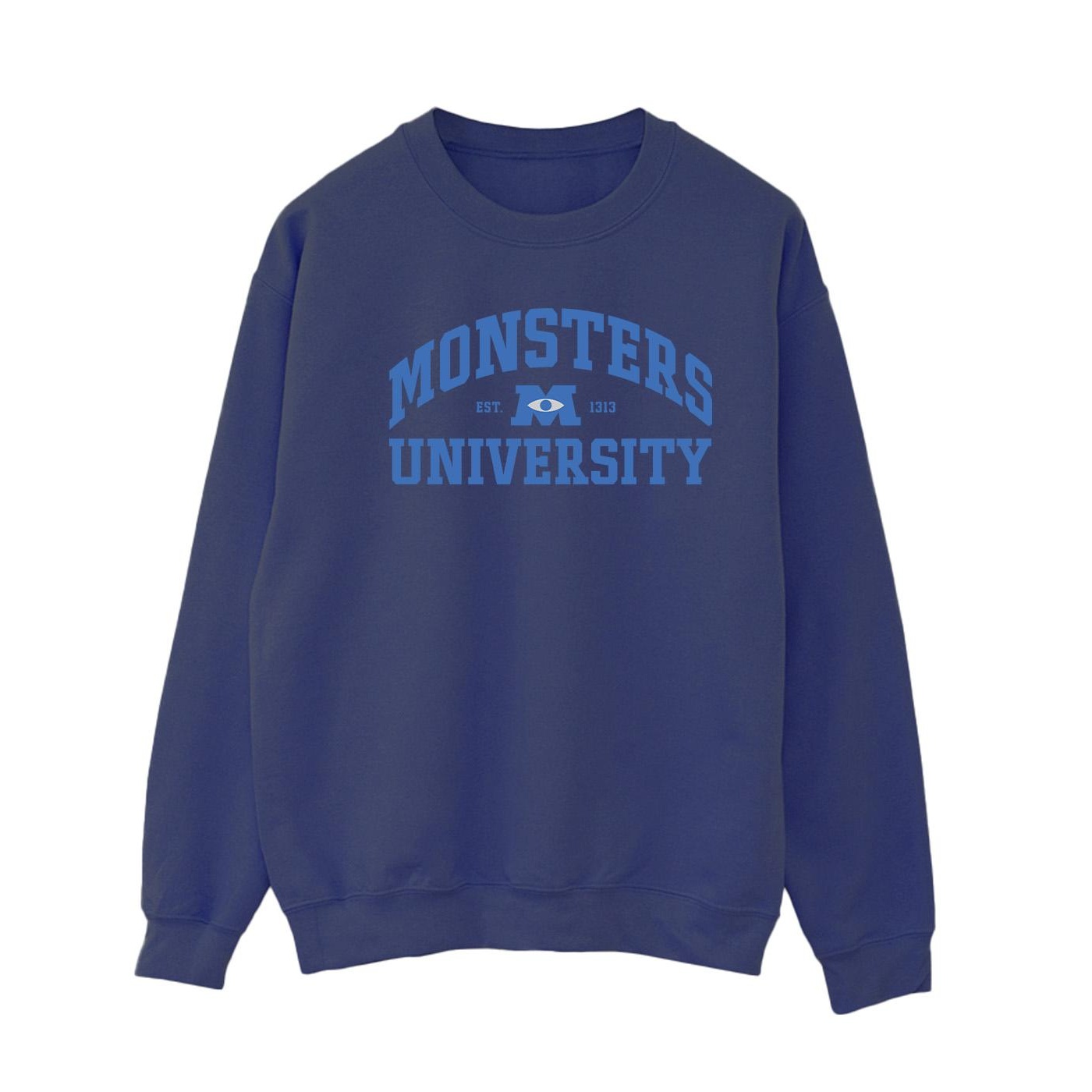 Thumbnail - Disney Monsters University Logo-Sweatshirt für Damen/Damen (Marineblau)