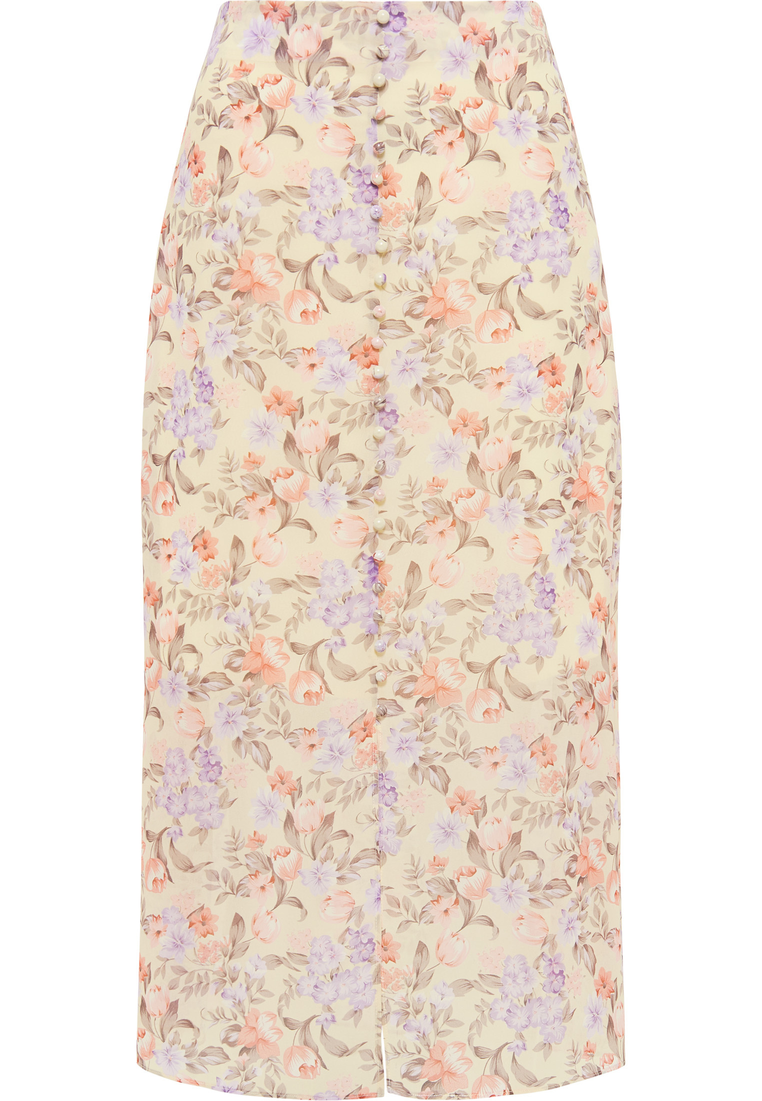 usha midi rok met bloemenprint qisha
