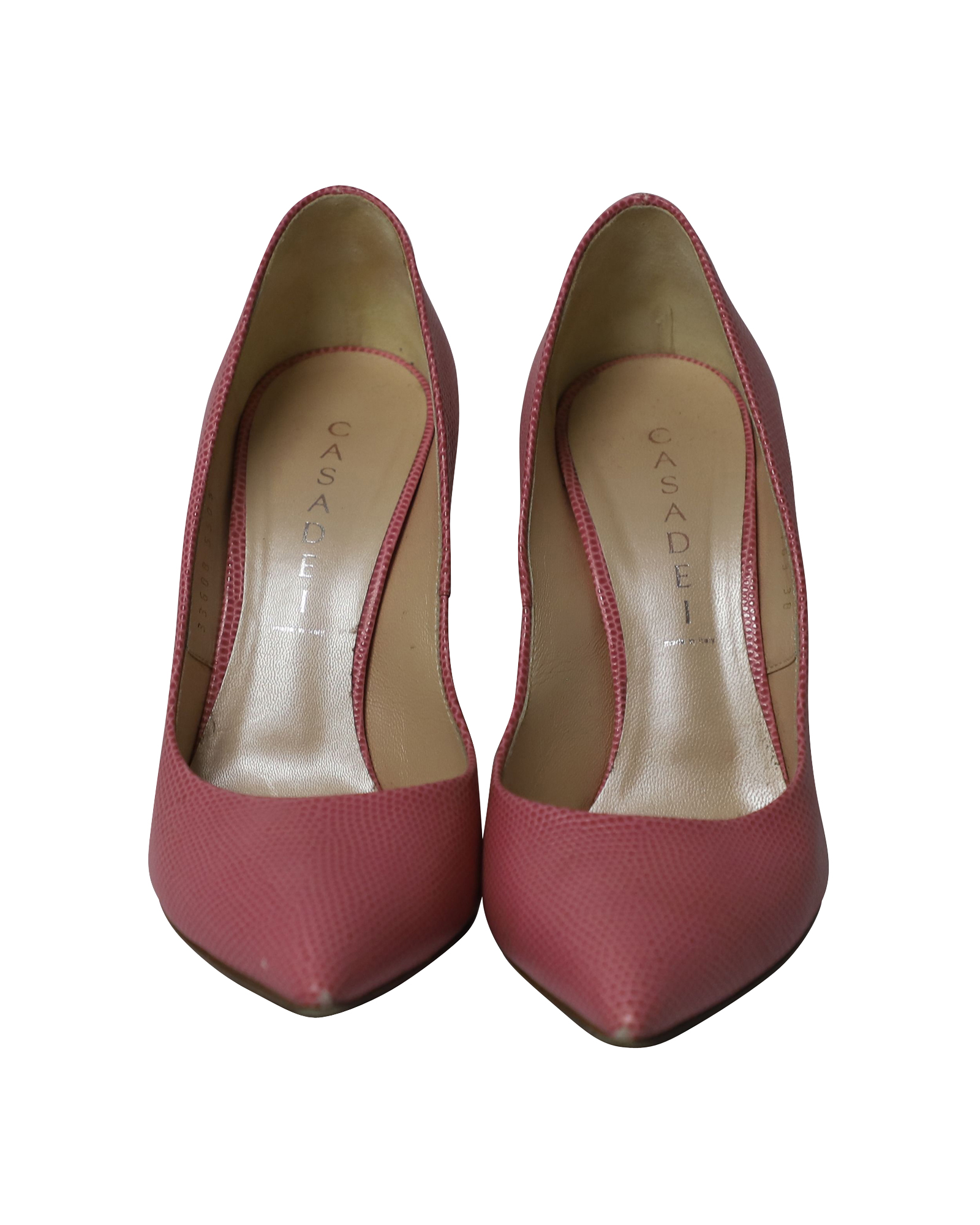 Casadei Pre-owned Casadei Spetsiga Stiletto Hälar i Rosa Läder pumps dam – bild 2