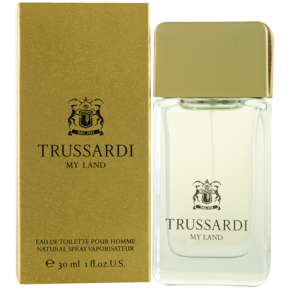 Trussardi Mens My Land Eau de Toilette 30ml Spray For Him - Green - One Size