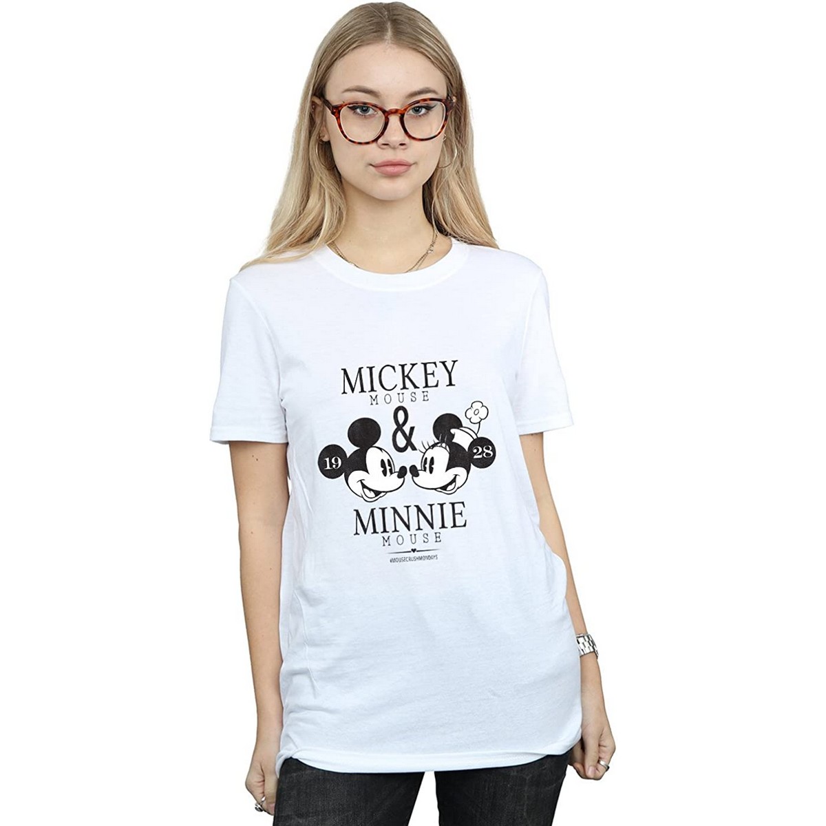 Thumbnail - Disney - "Mousecrush Mondays" T-Shirt für Damen (Weiß)