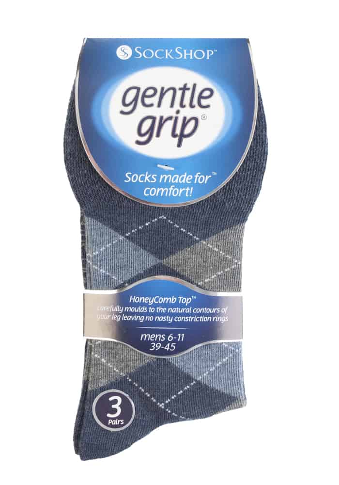 Gentle Grip 6 par icke elastiska Gentle Grip-strumpor för herrar MGG38 – bild 2