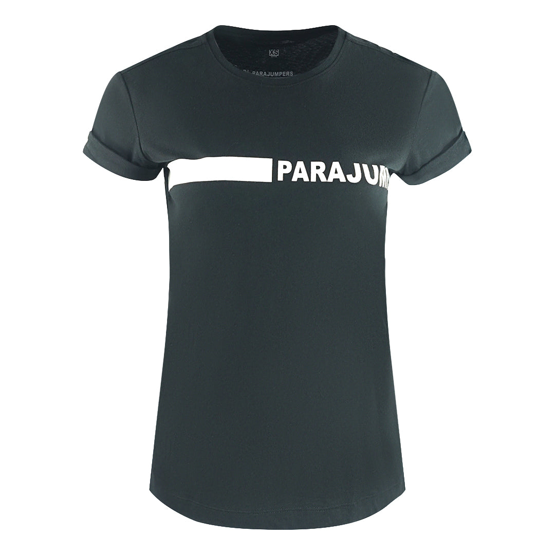 Thumbnail - Parajumpers Space Tee Schwarzes T-Shirt