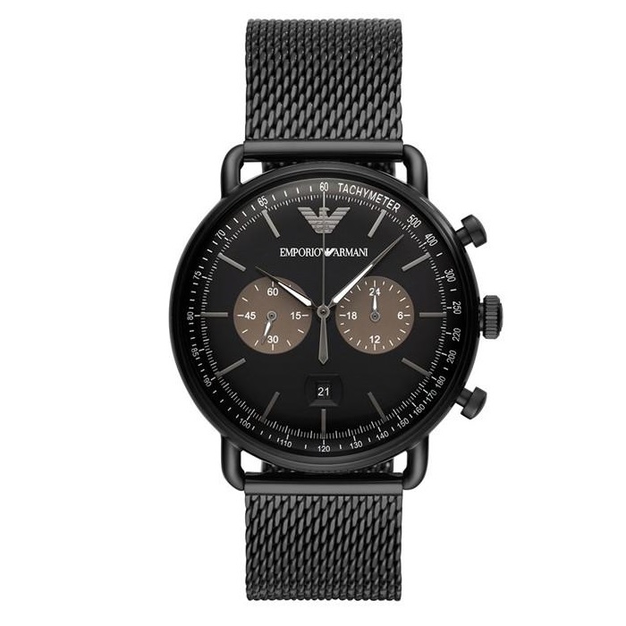 Thumbnail - Elegante Herrenuhr der Marke Armani. Die Uhr hat ein Armband, das auch kleiner gemacht werden kann, das Gehäuse hat eine...