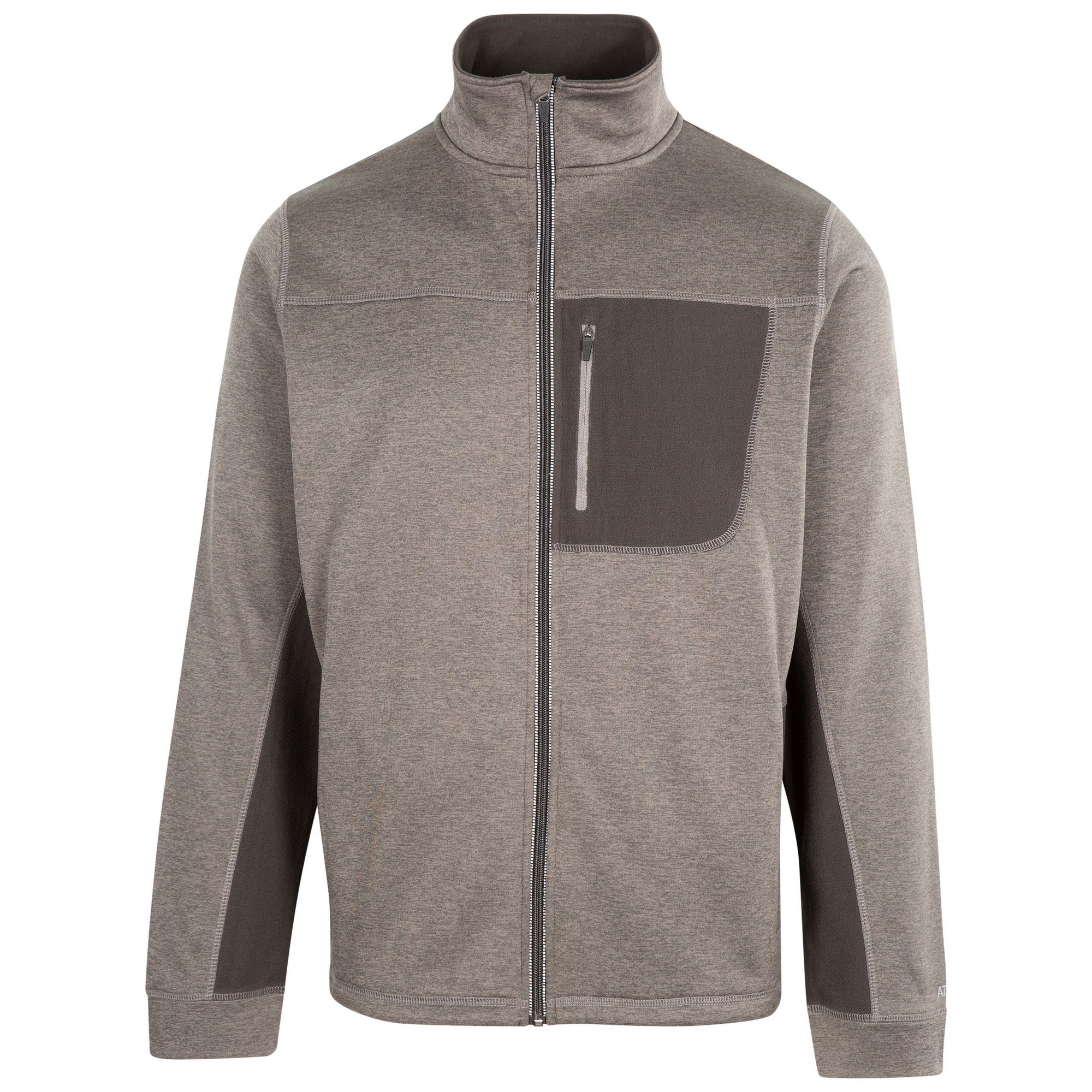Thumbnail - Trespass Herren Radnage Marl AT200 Fleece Jacke (dunkelgrau)
