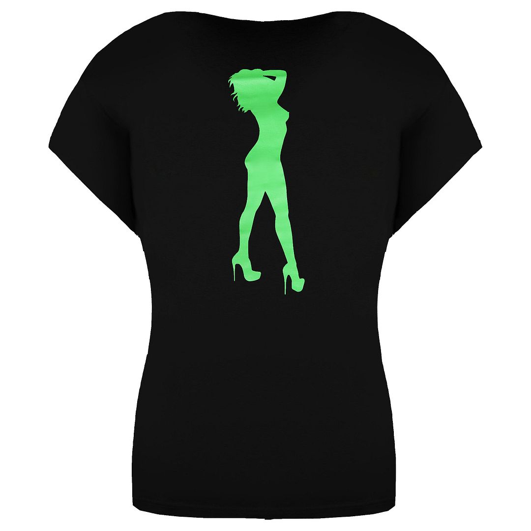 Supra x Heidi Klum Cochs Kortärmad V-Neck Svart Dam T-Shirt 191902 008 – bild 2