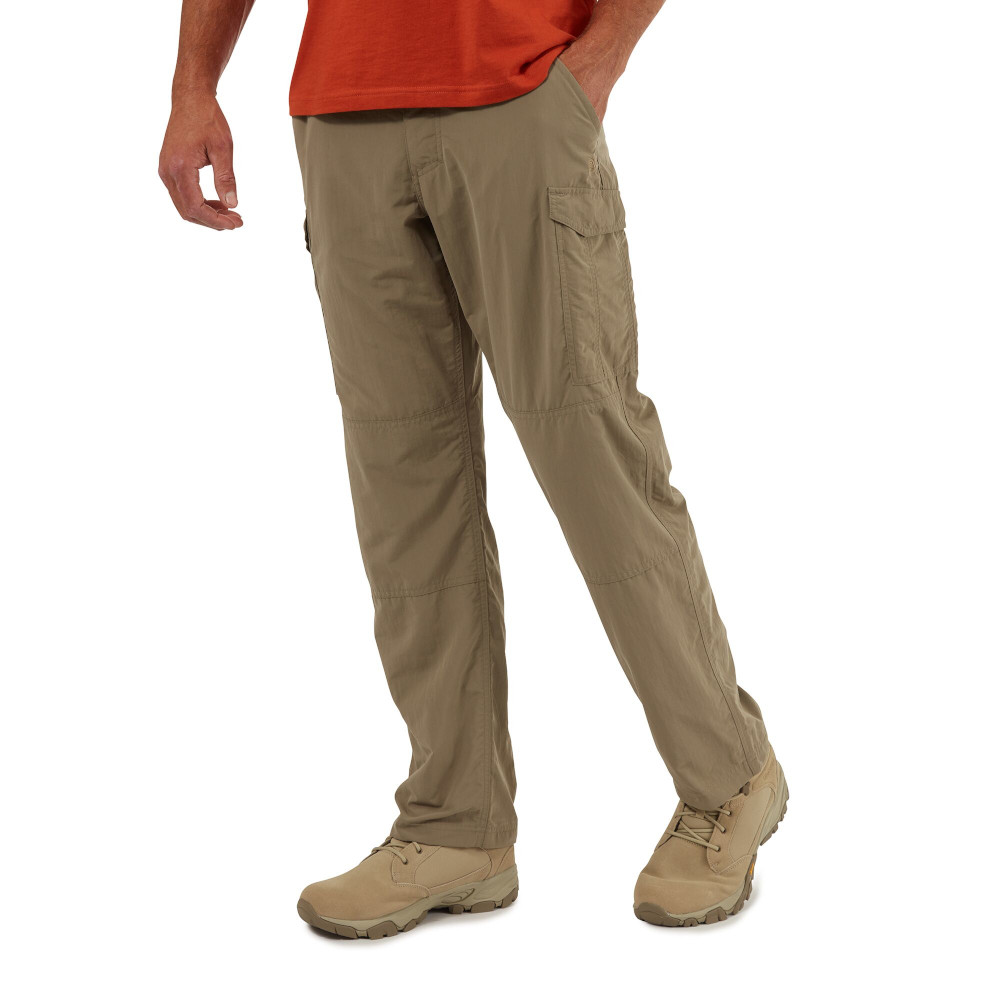 Craghoppers Mens Nosi Life Moisture Control Cargo Trousers - Brown Polyamide - Size 33W/32L