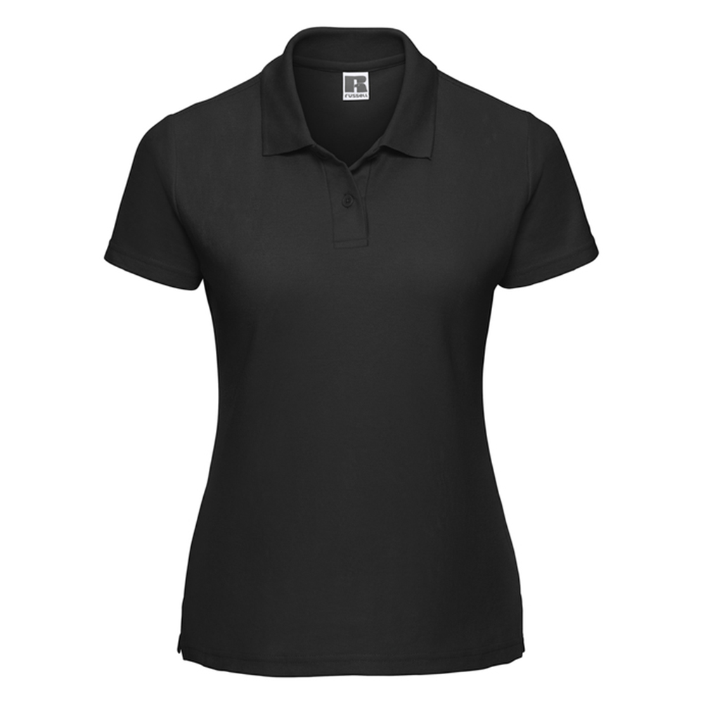 Russell - "Classic" Poloshirt für Damen (Schwarz)