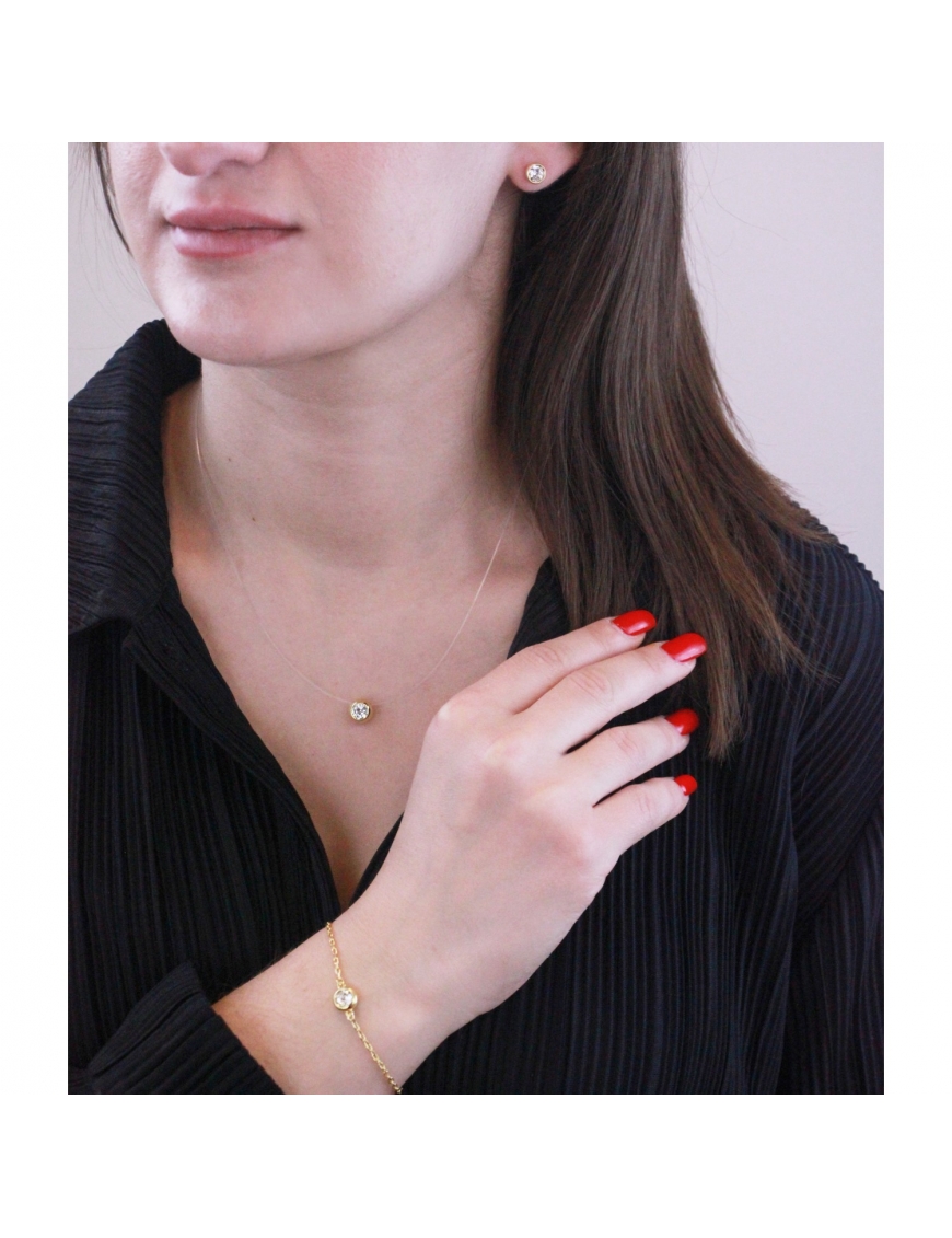 MYC Paris Moon Set guld och kristall armband dam – bild 2