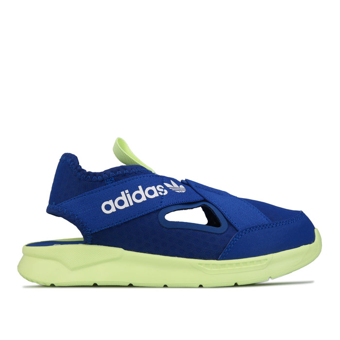 Boy's adidas Originals Childrens 360 Sandals in royal white
